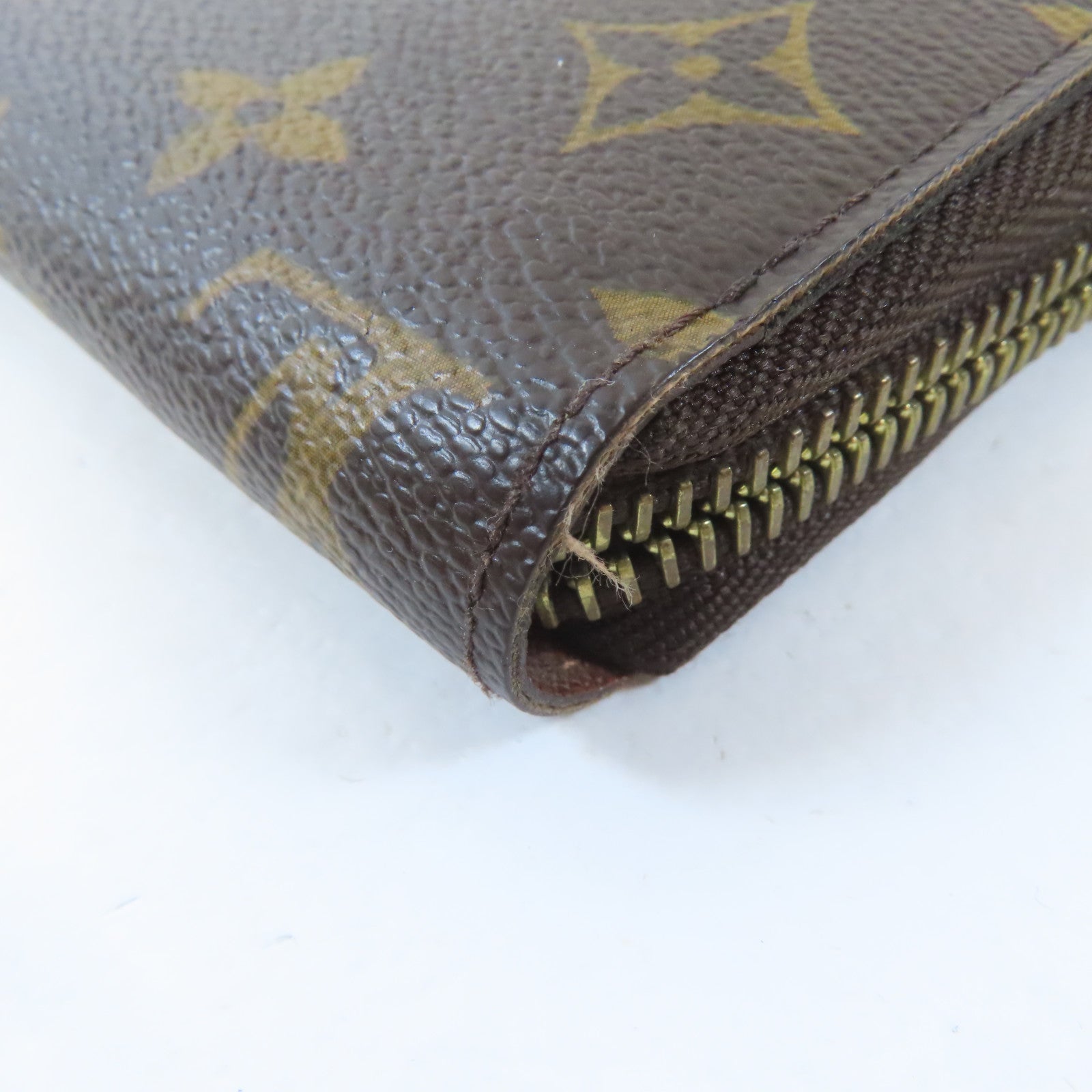 LOUIS VUITTON Monogram Zippy Wallet金扣長錢包啡色