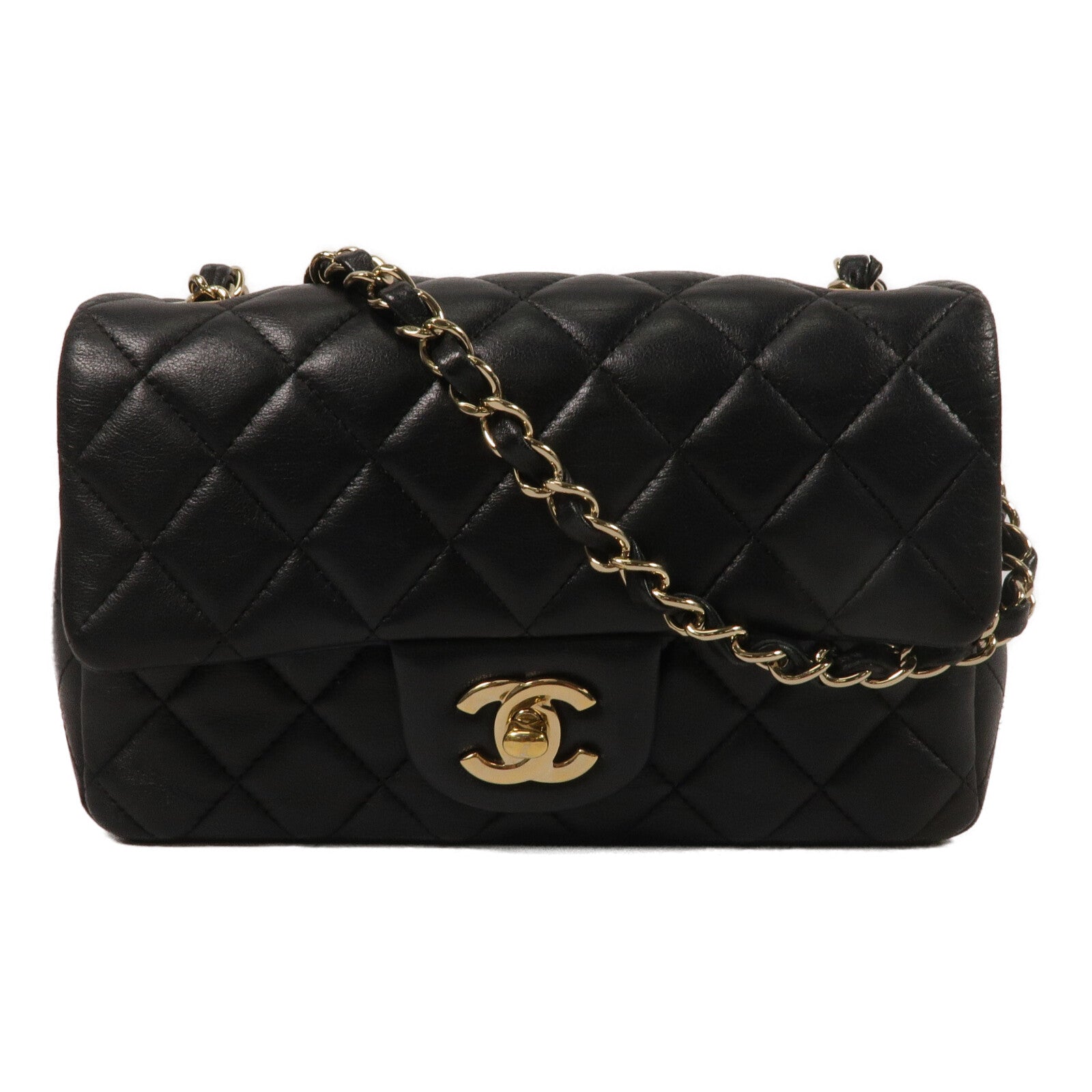 CHANEL 羊皮皮革Mini Classic 20鏈帶肩背袋