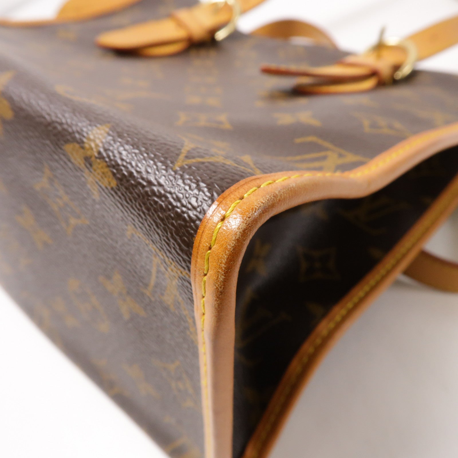 LOUIS VUITTON Monogram Popincourt Haut金扣肩背袋啡色