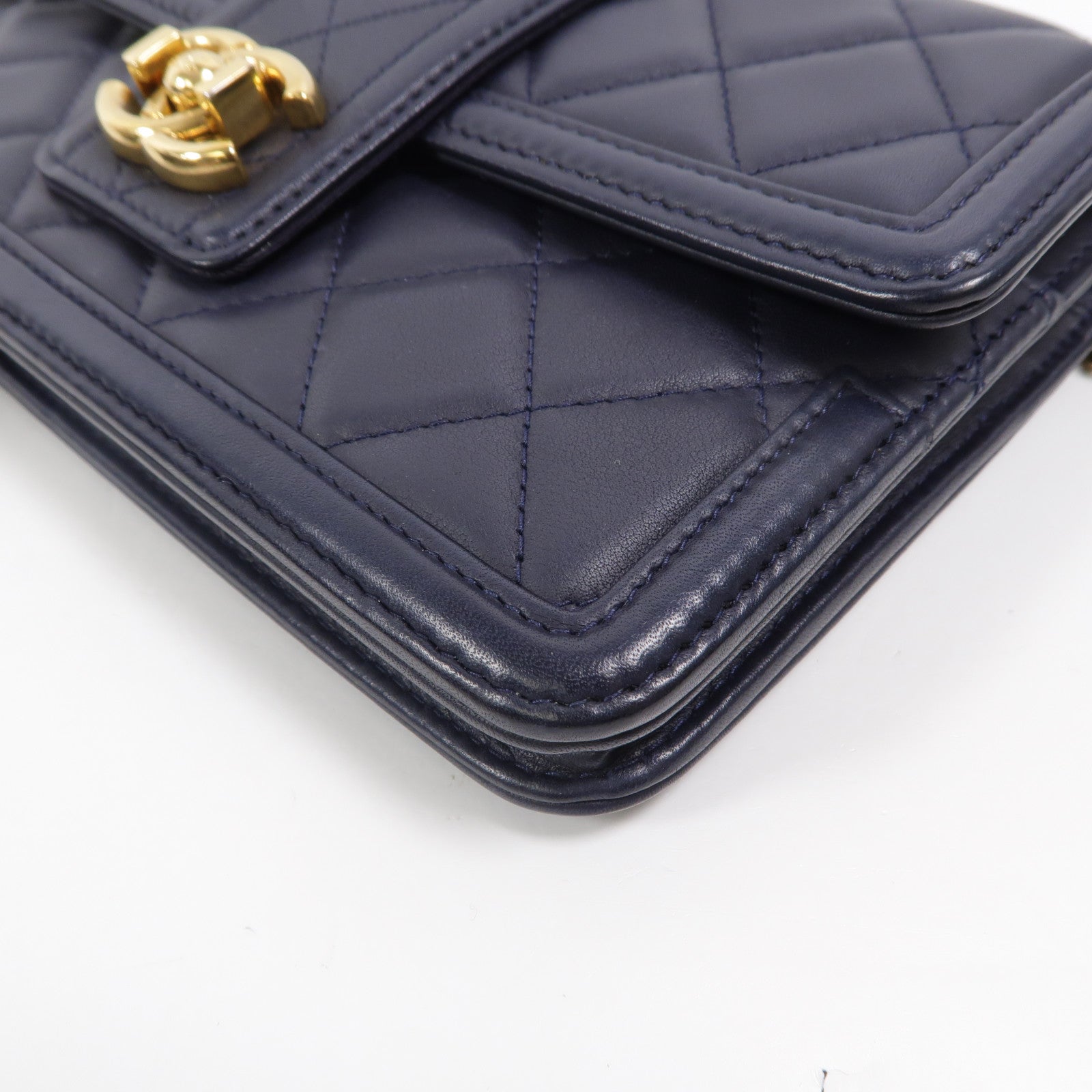 CHANEL 羊皮皮革Elegant CC Wallet On Chain鏈帶肩背袋
