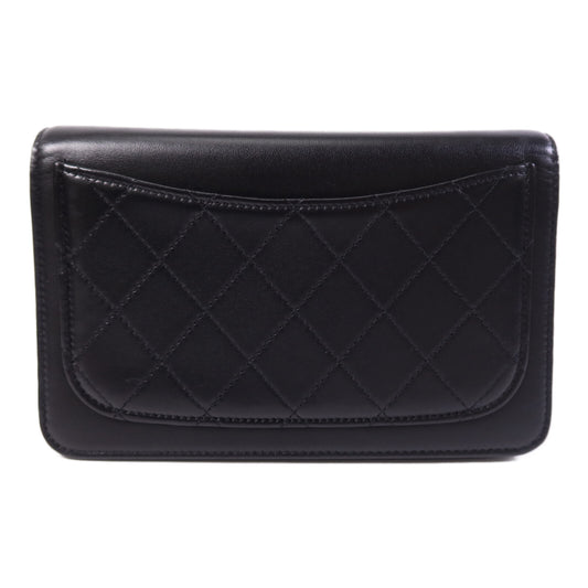 CHANEL 牛皮皮革WOC Wallet On Chain金扣鏈帶肩背袋