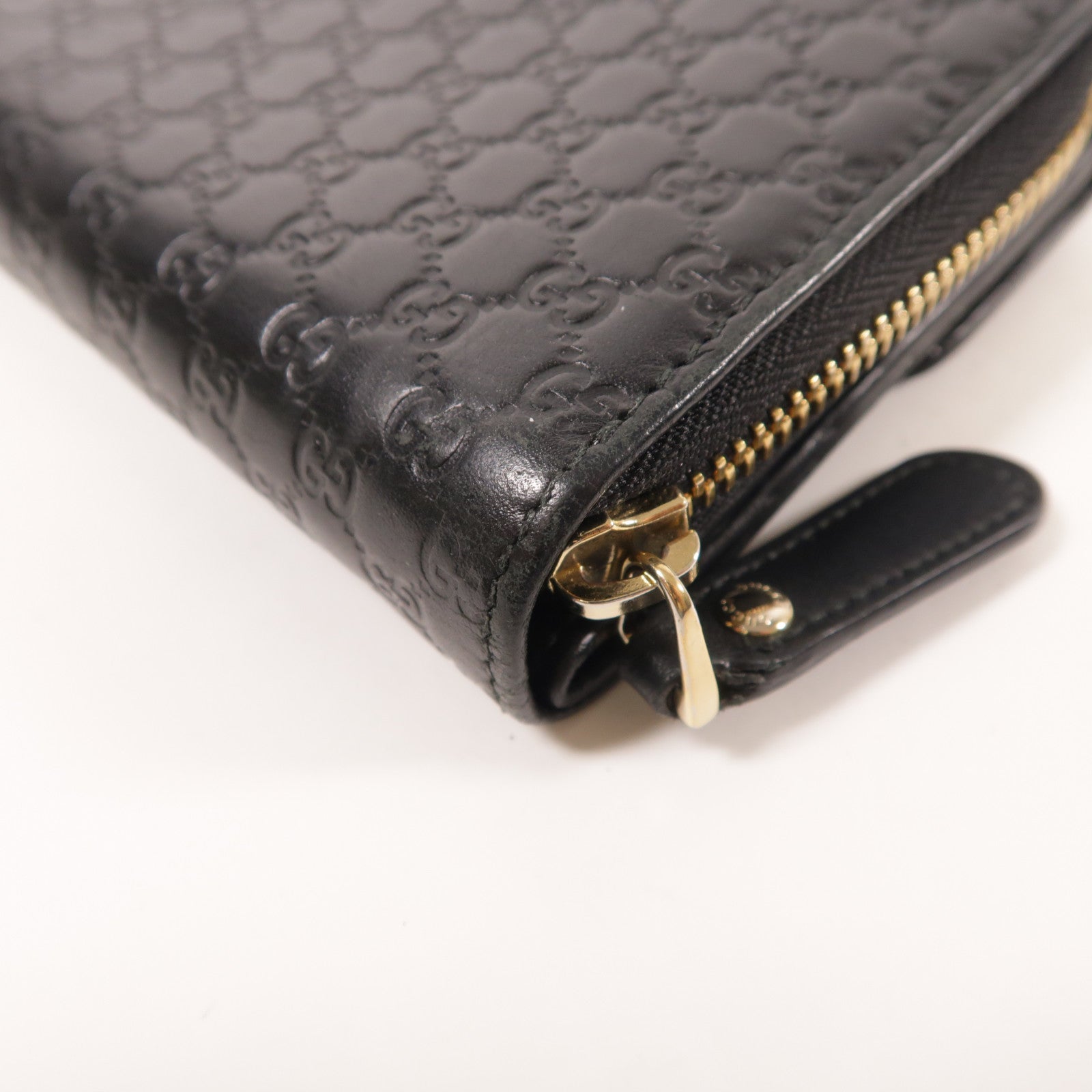 GUCCI 牛皮皮革Zipper Long Wallet金扣
