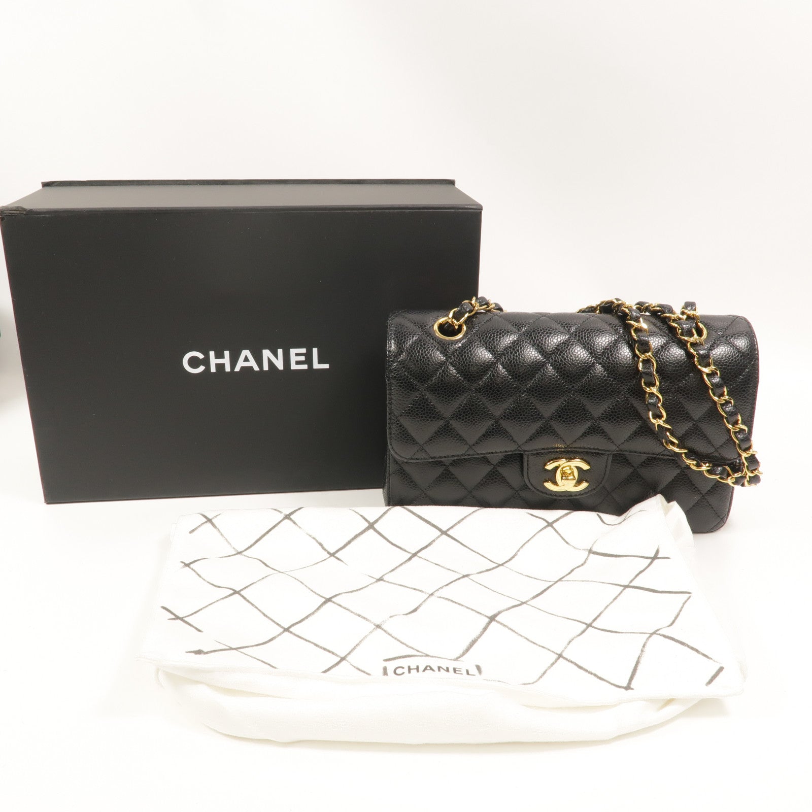 CHANEL 牛皮皮革Classic 23鏈帶肩背袋