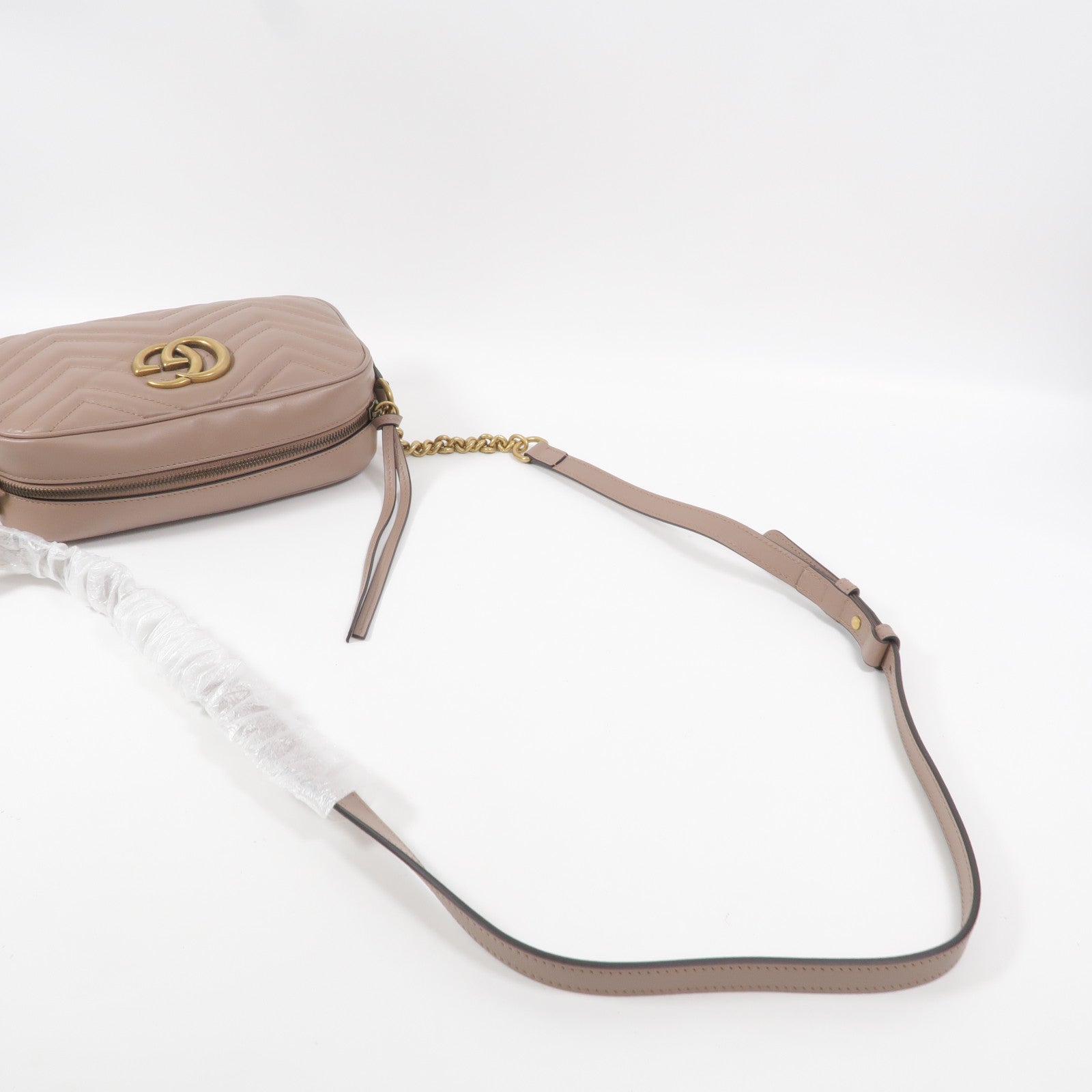 GUCCI 牛皮皮革GG Marmont肩背袋
