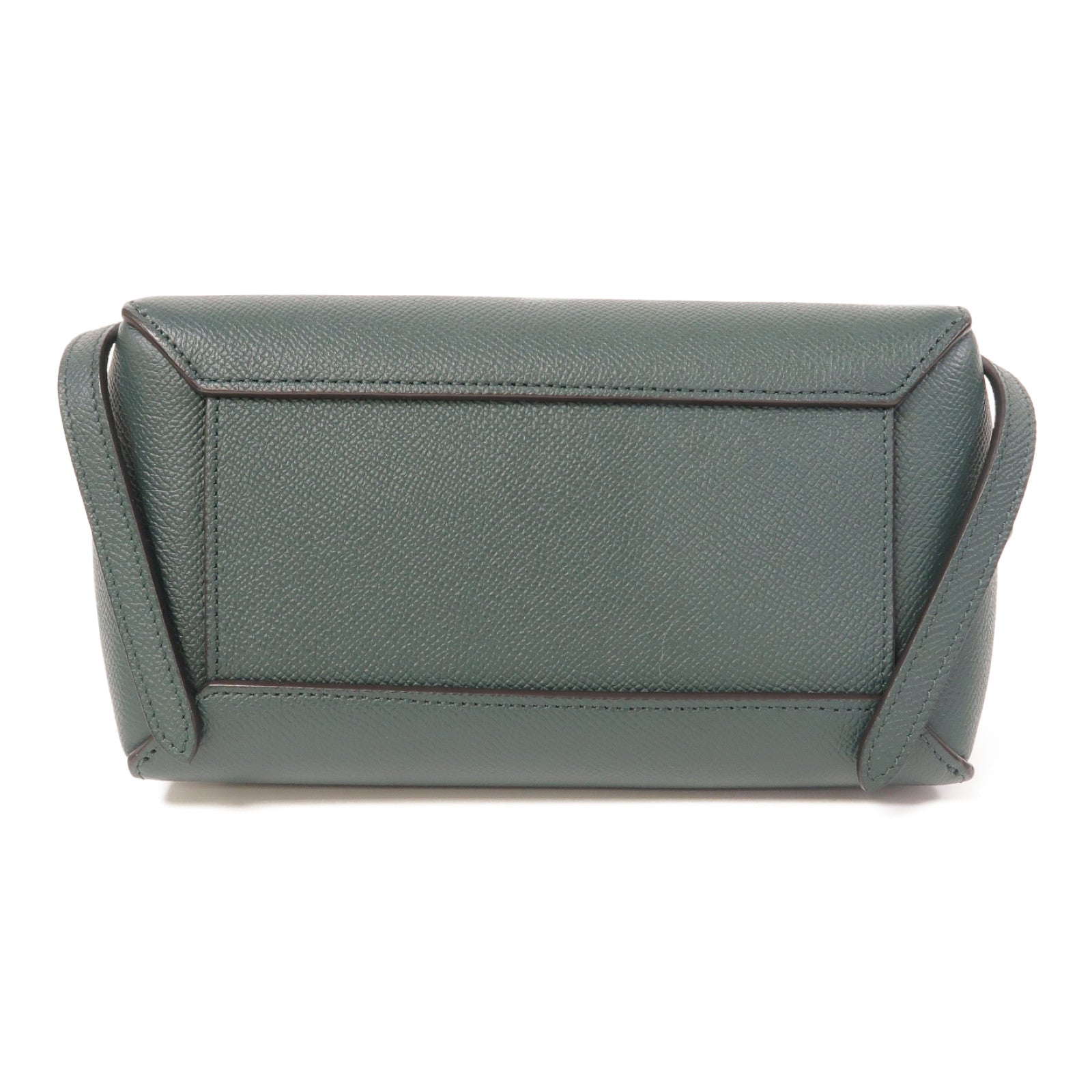 CELINE 牛皮皮革Belt Bag金扣手挽肩背兩用袋綠色