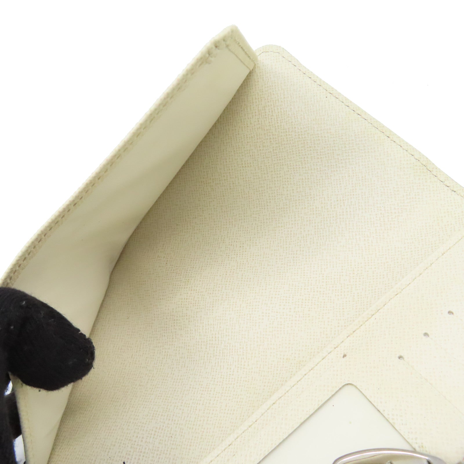 LOUIS VUITTON 【激減優惠】Epi Portefeuille Eugenie Wallet銀扣長錢包米白色