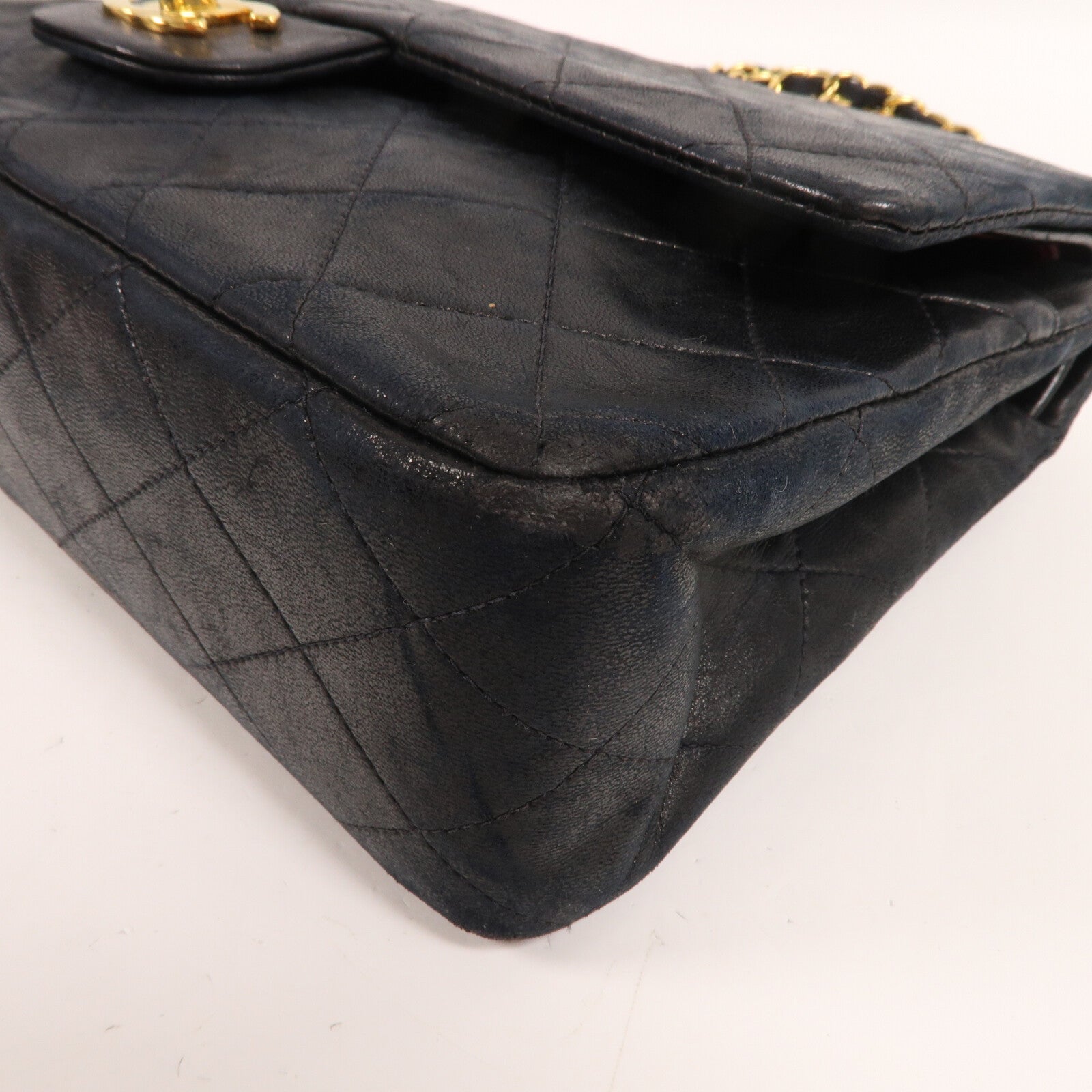 CHANEL 牛皮皮革Vintage Shoulder Bag鏈帶肩背袋