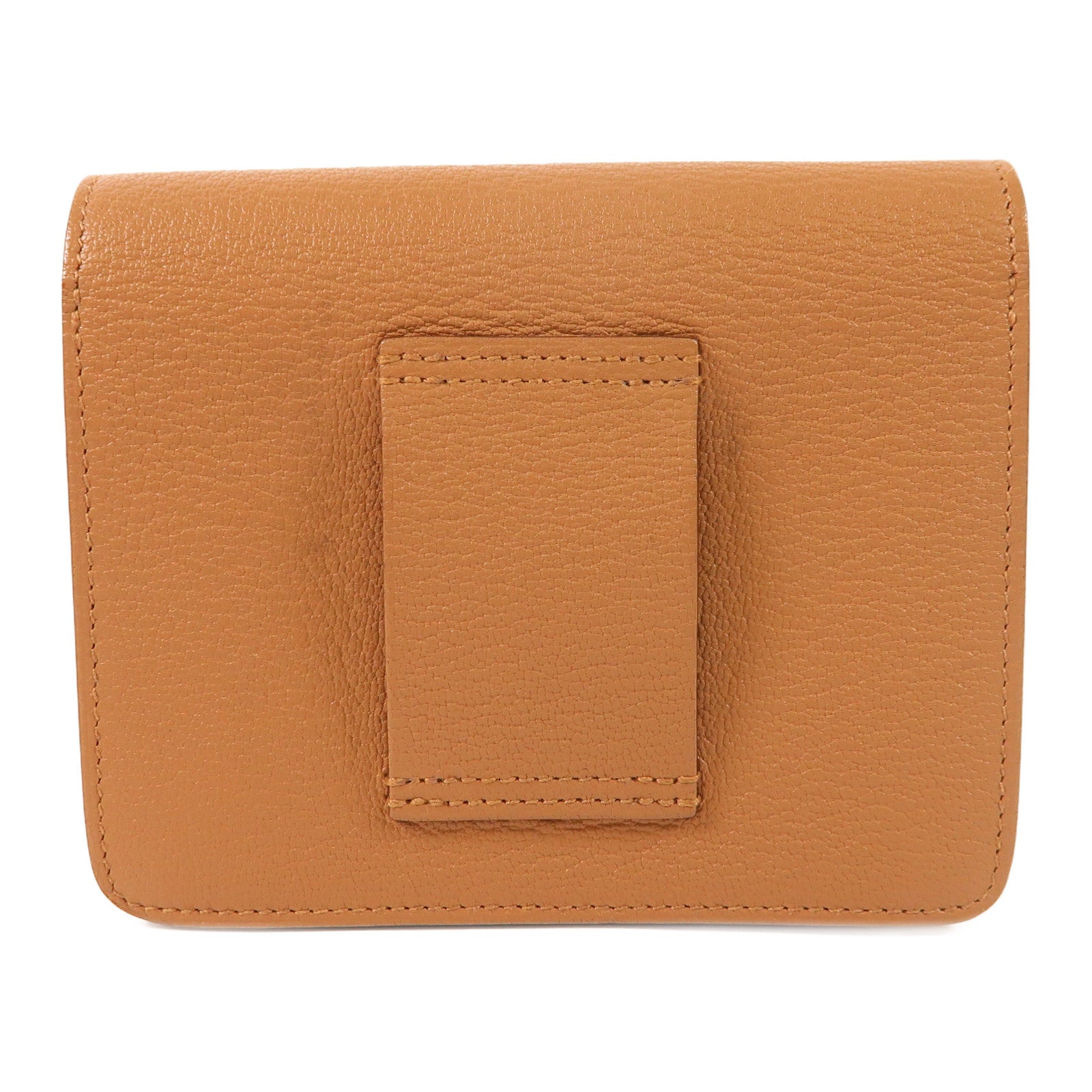 HERMES Chevre皮革Roulis Slim銀扣錢包