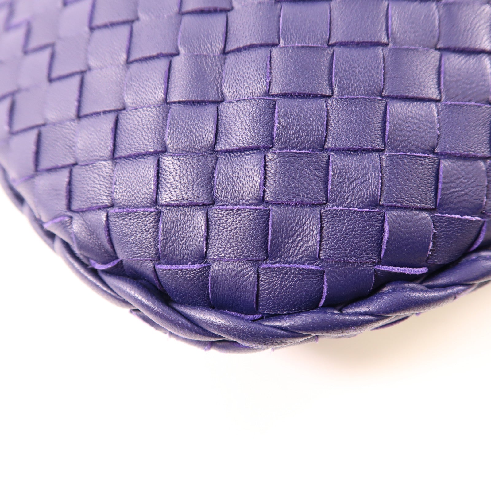 BOTTEGA VENETA 織紋皮革Shoulder Bag肩背袋紫色