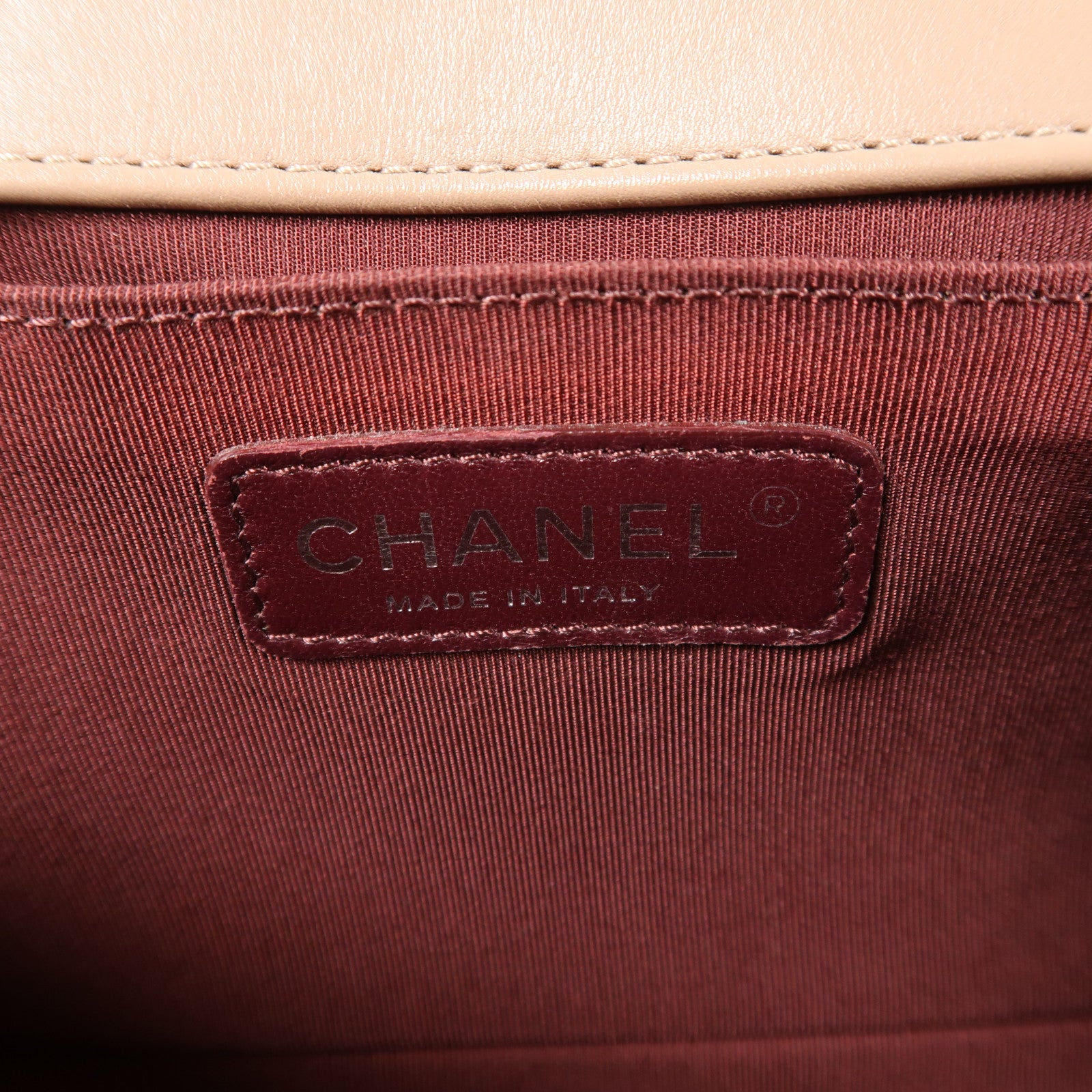 CHANEL 【激減優惠】皮革Boy 25銀扣鏈帶肩背袋