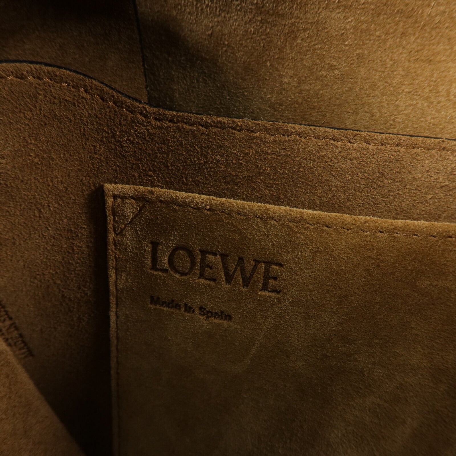 LOEWE 牛皮/蛇皮皮革Gate Bag肩背袋