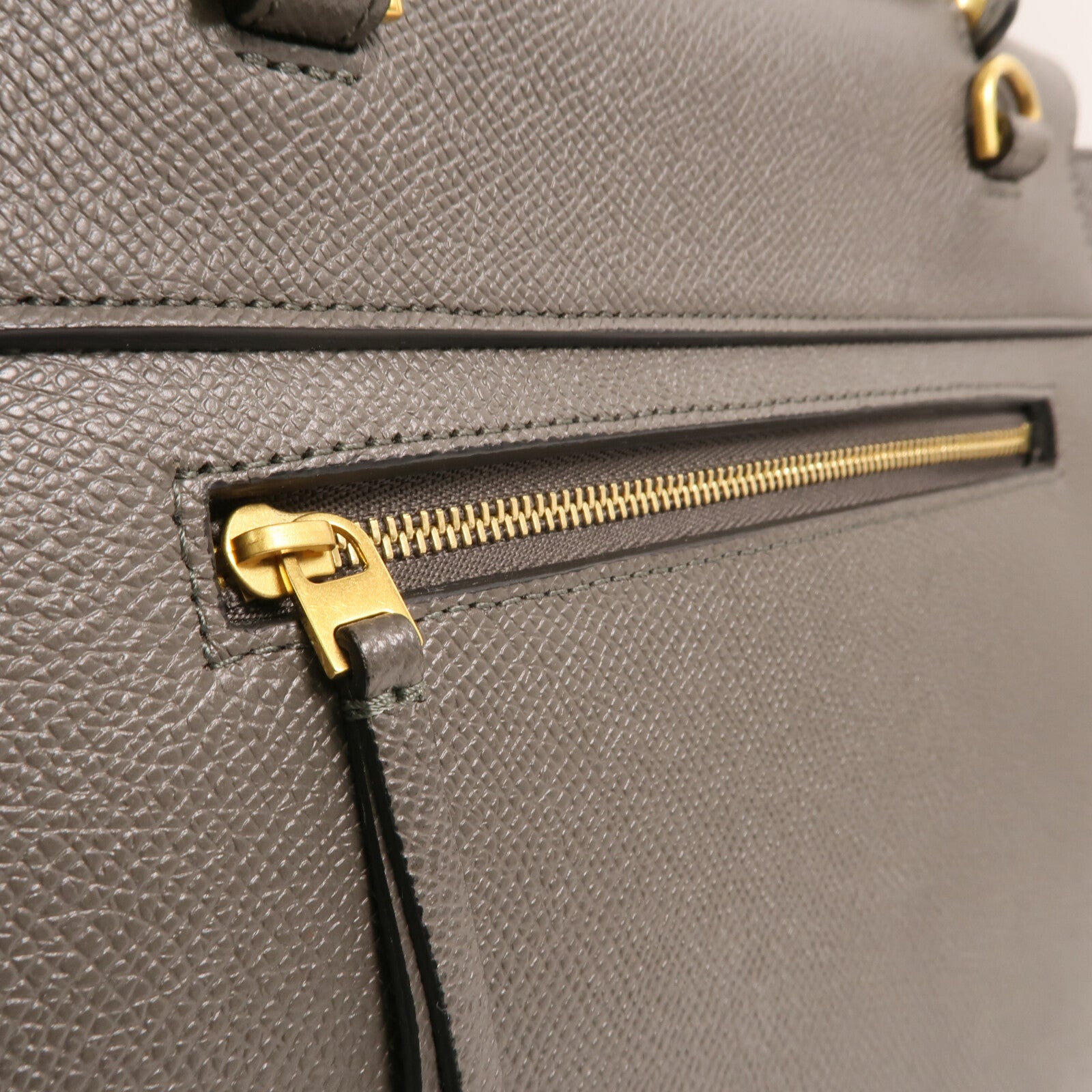 CELINE 牛皮皮革Micro Belt Bag金扣手挽肩背兩用袋