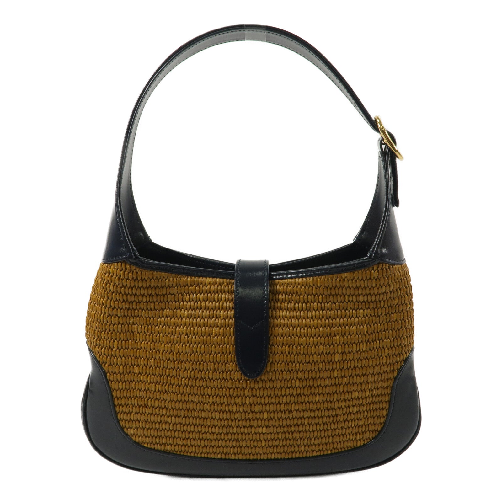 GUCCI Raffia/牛皮皮革Jackie 1961 Small肩背袋