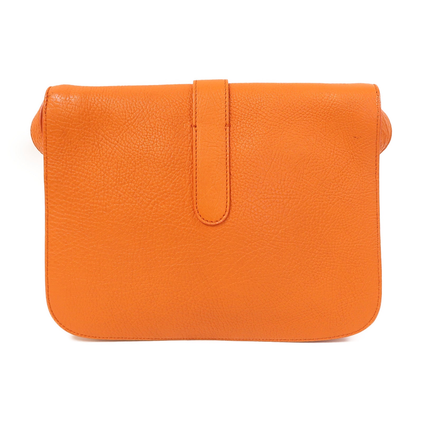 BALENCIAGA 牛皮皮革Shoulder Bag金扣肩背袋橙色