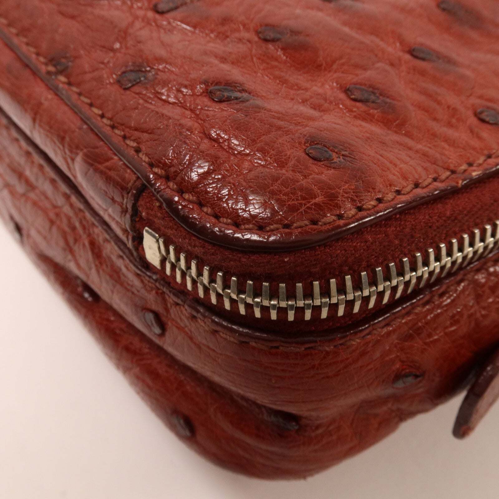 PRADA 鴕鳥皮革Clutch Bag手拿包