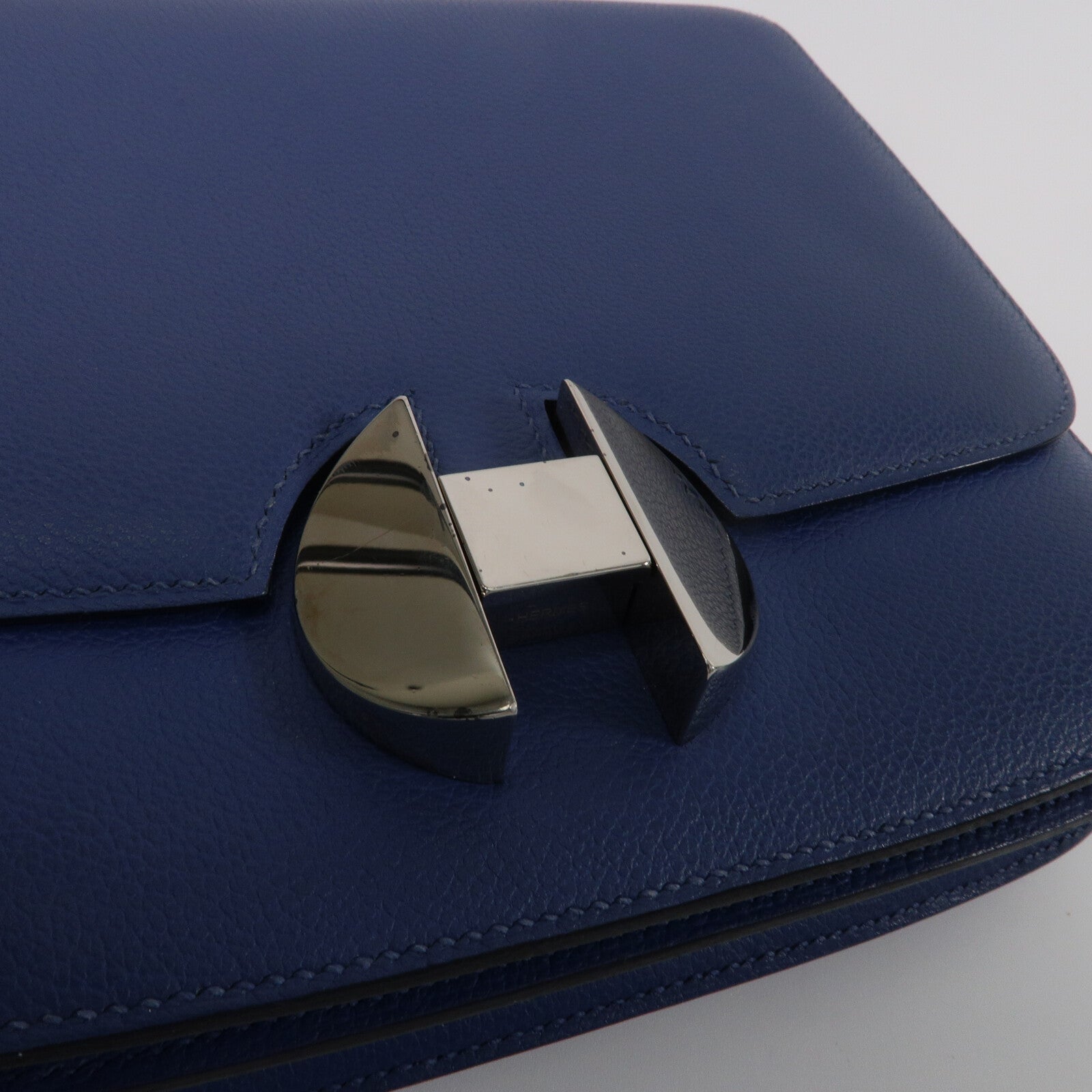HERMES Evercolor皮革2002肩背袋Bleu Brighton