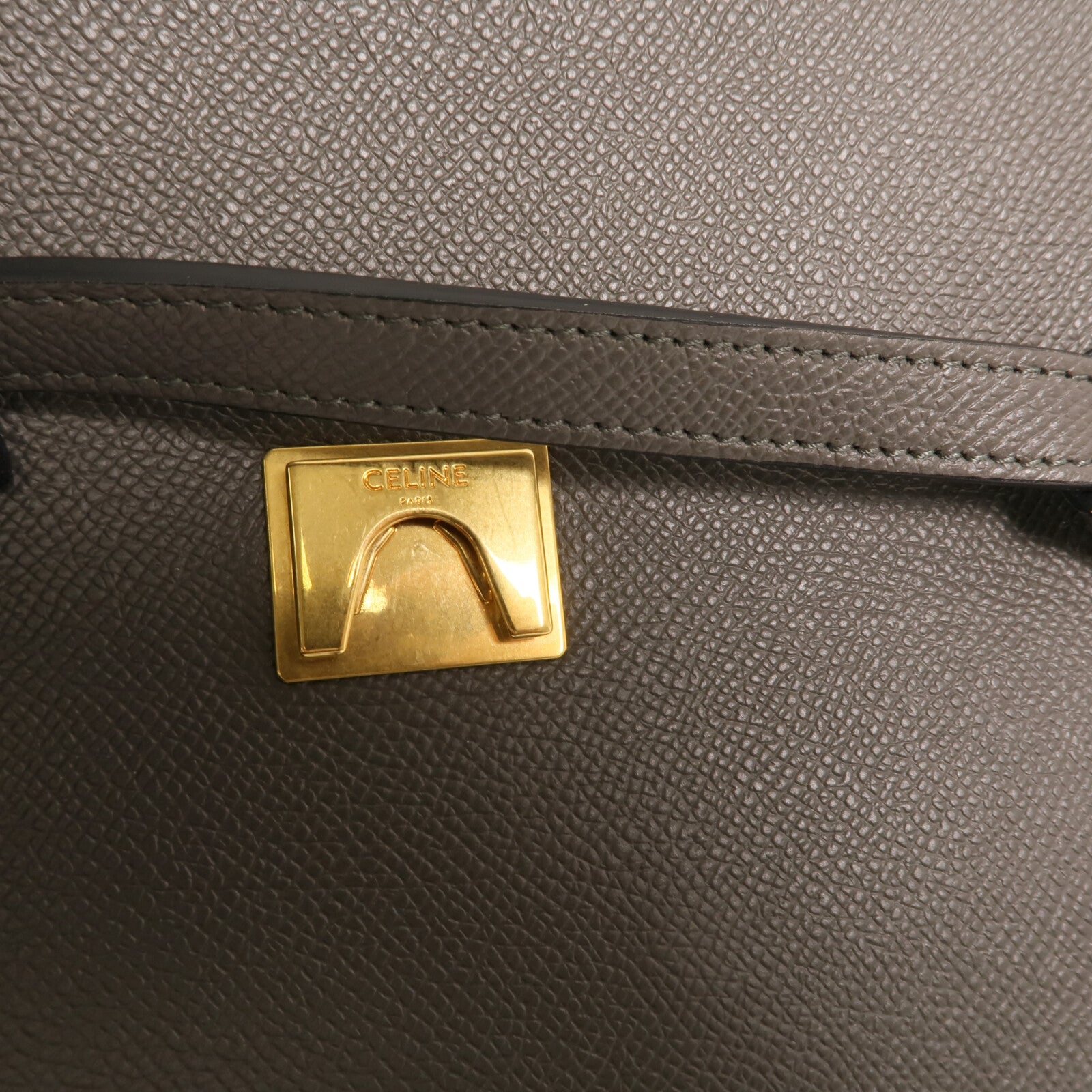 CELINE 牛皮皮革Micro Belt Bag金扣手挽肩背兩用袋