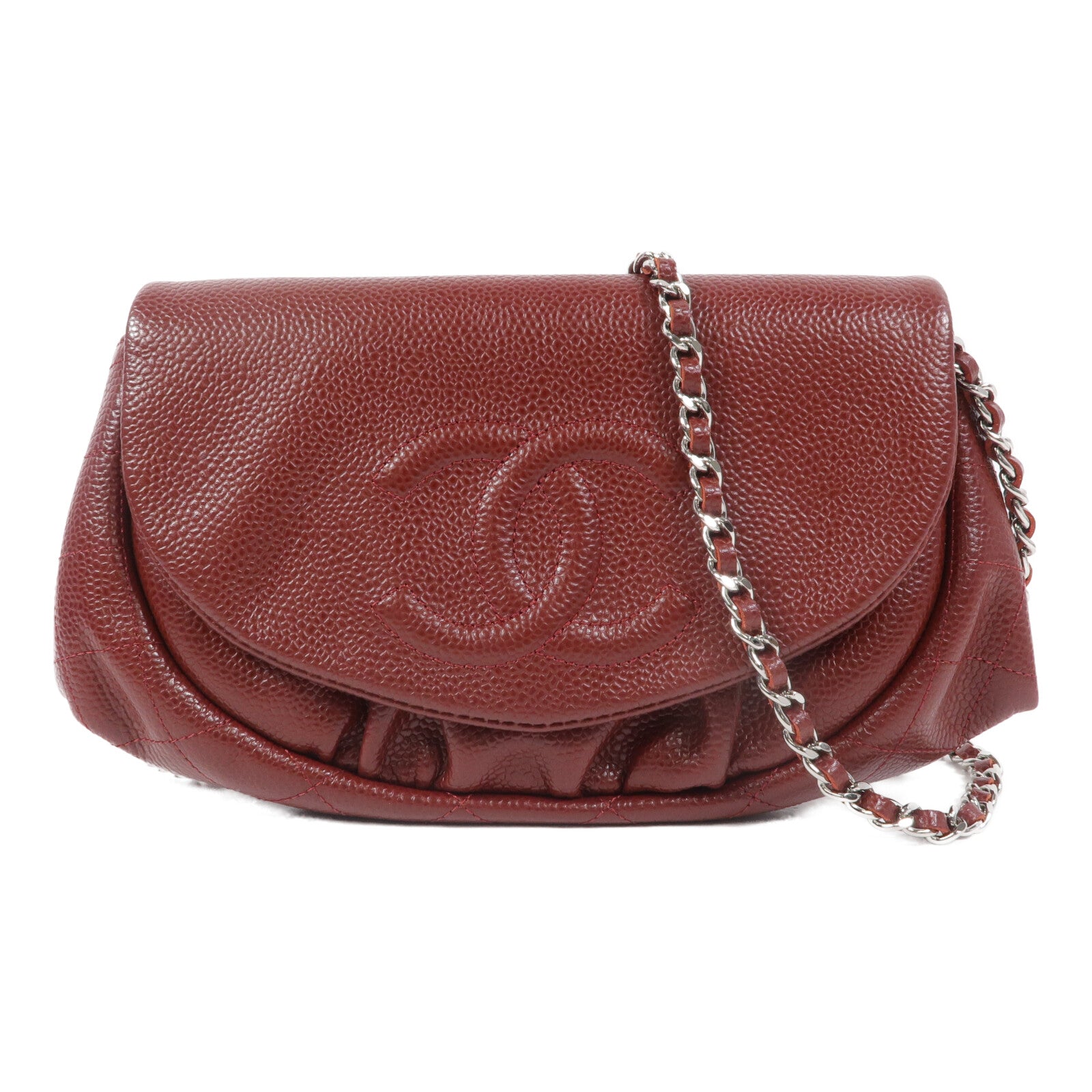 CHANEL 牛皮皮革Shoulder Bag鏈帶肩背袋