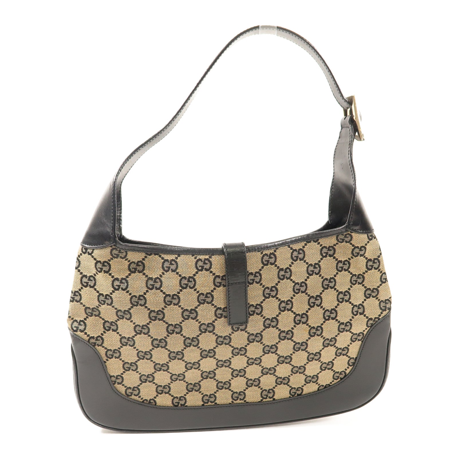 GUCCI 帆布Shoulder Bag金扣肩背袋