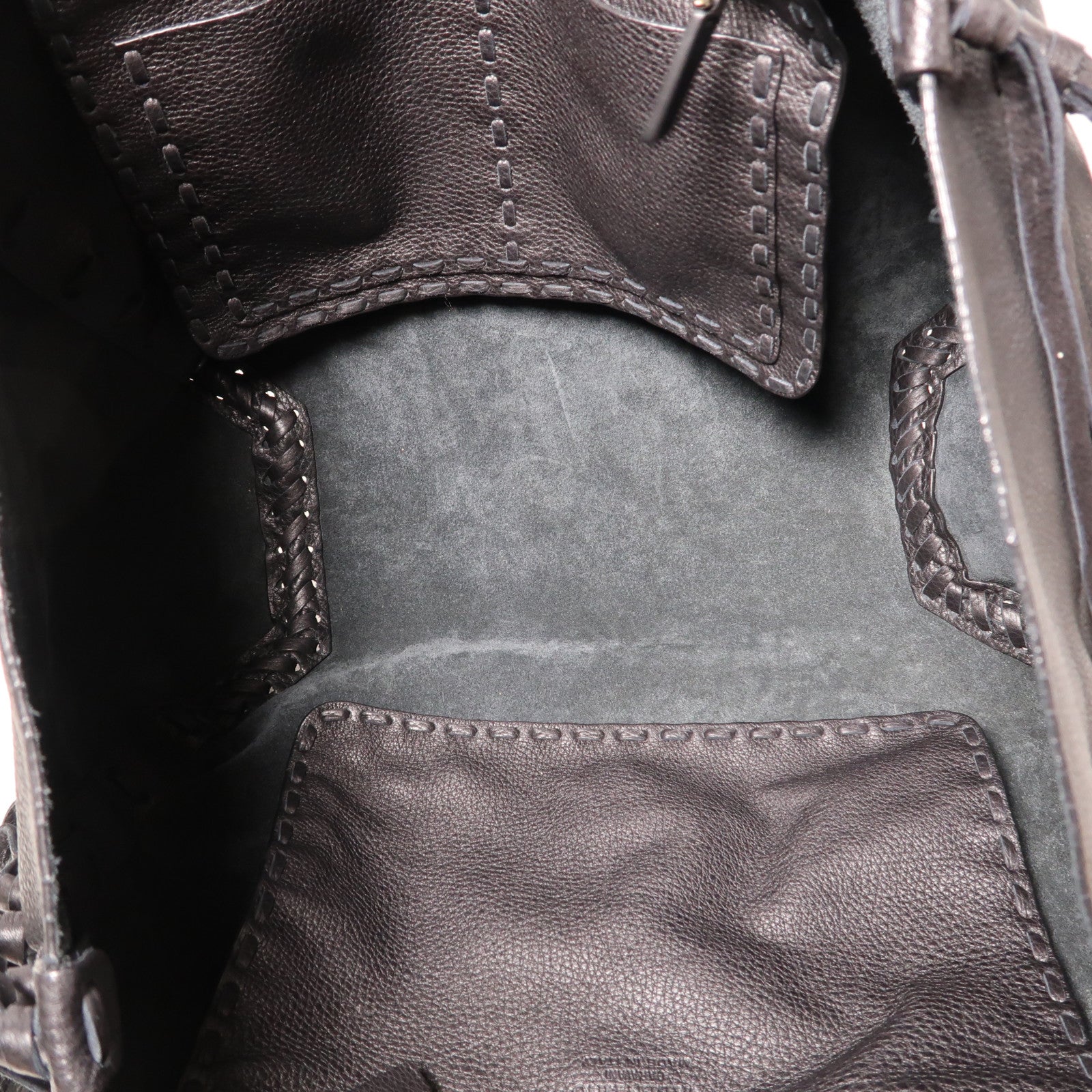 Valentino 【激減優惠】牛皮皮革Tote Bag金扣手挽袋黑色