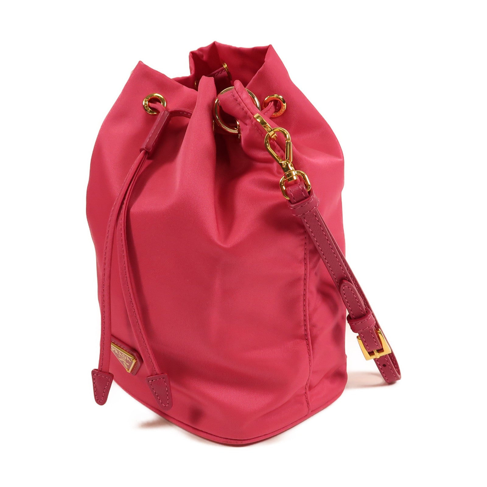 PRADA 尼龍Tessuto Pouch金扣手拿包