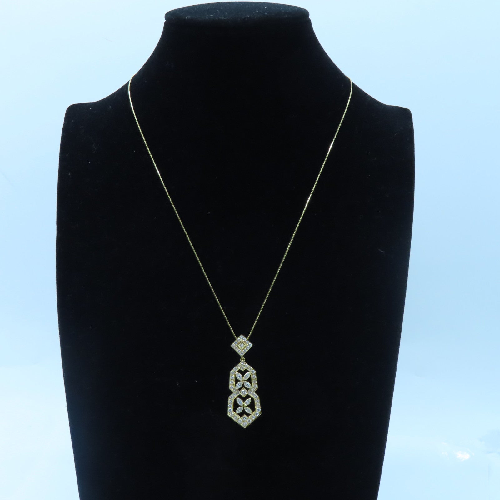 JEWELRY 18K黃金Diamond Necklace 2.86ct鑚石項鍊
