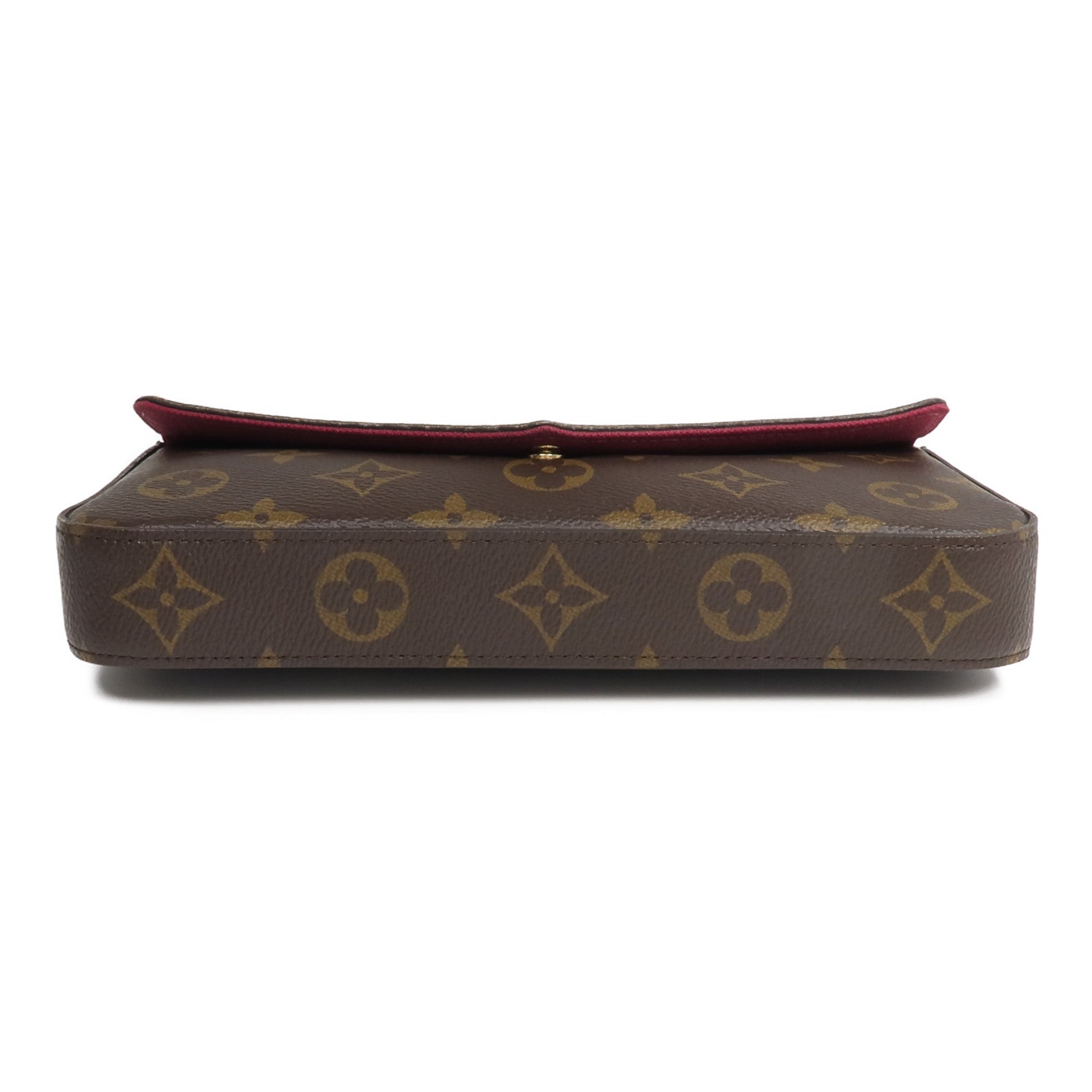 LOUIS VUITTON Monogram Pochette Felicie金扣鏈帶肩背袋