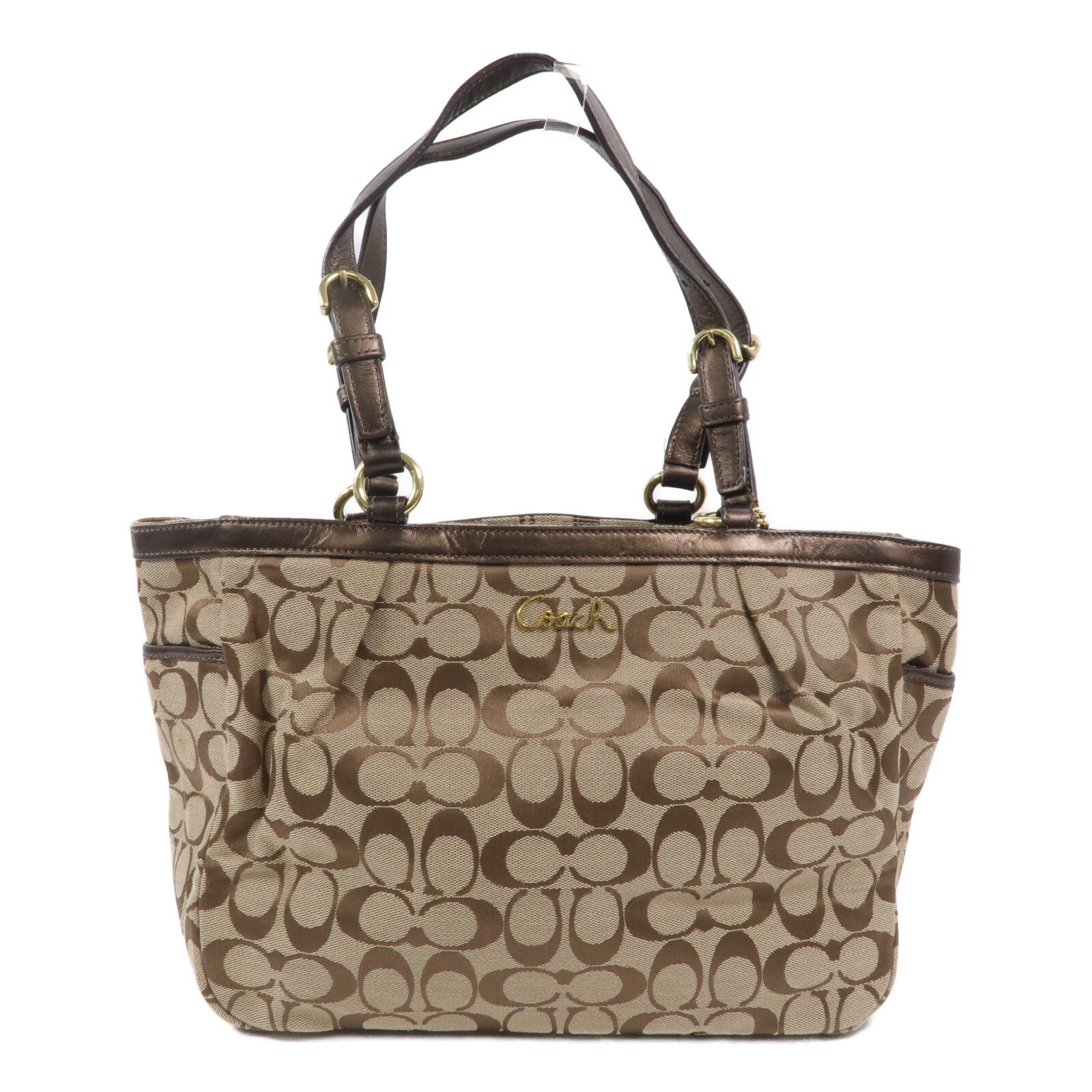 COACH 帆布Shoulder Tote肩背袋