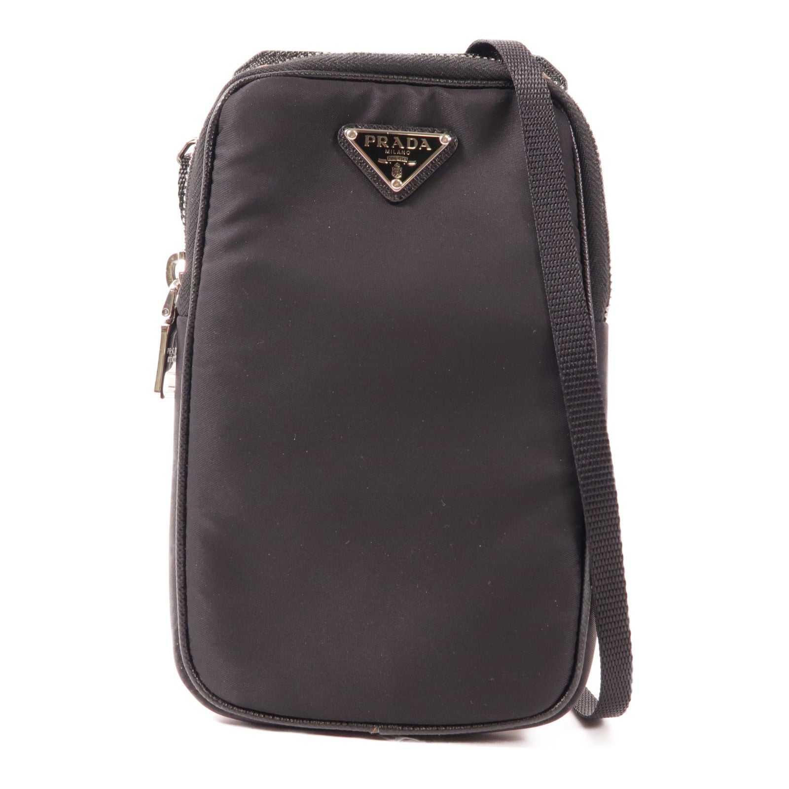 PRADA 尼龍Shoulder Bag銀扣肩背袋