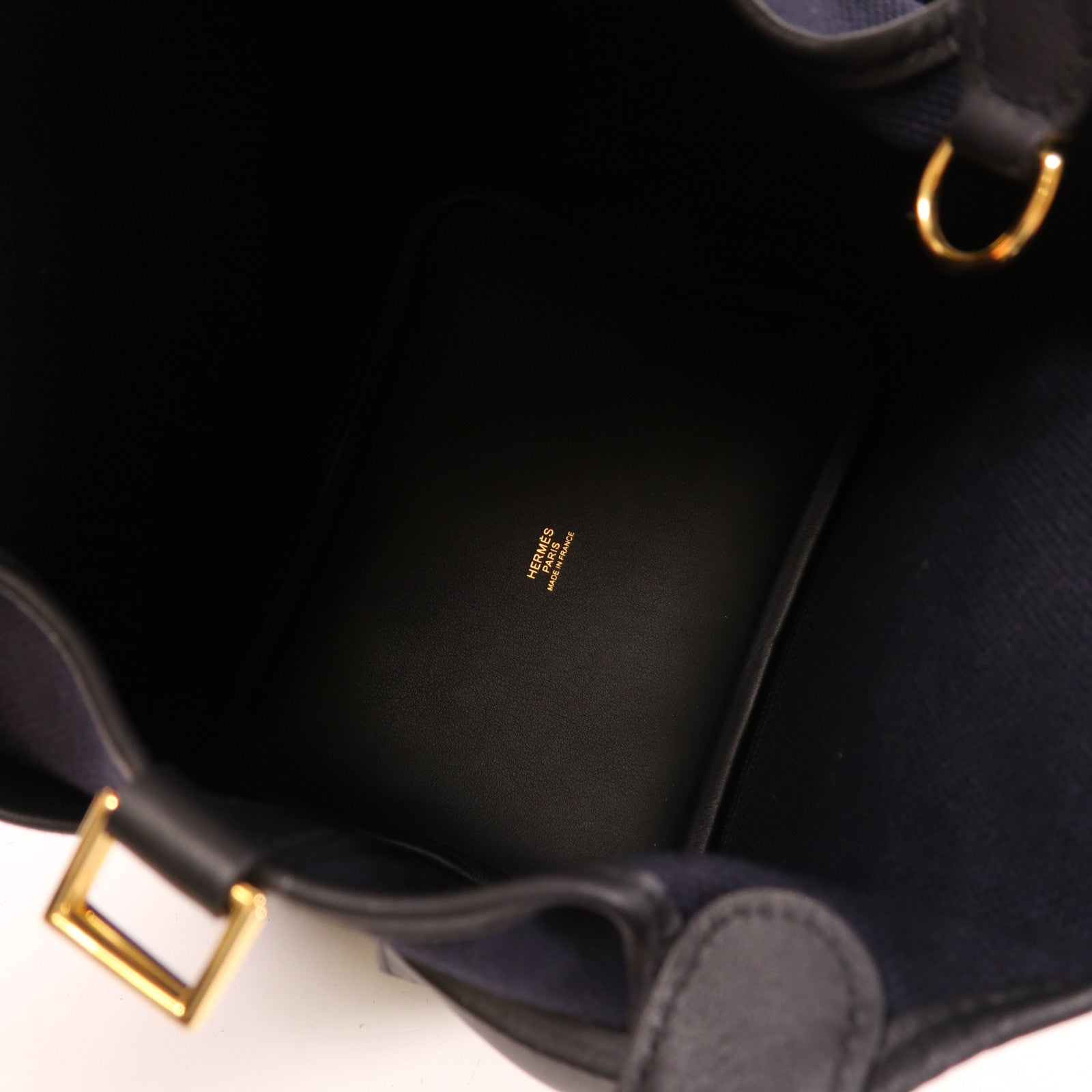 HERMES 帆布Picotin Cargo PM金扣手挽袋