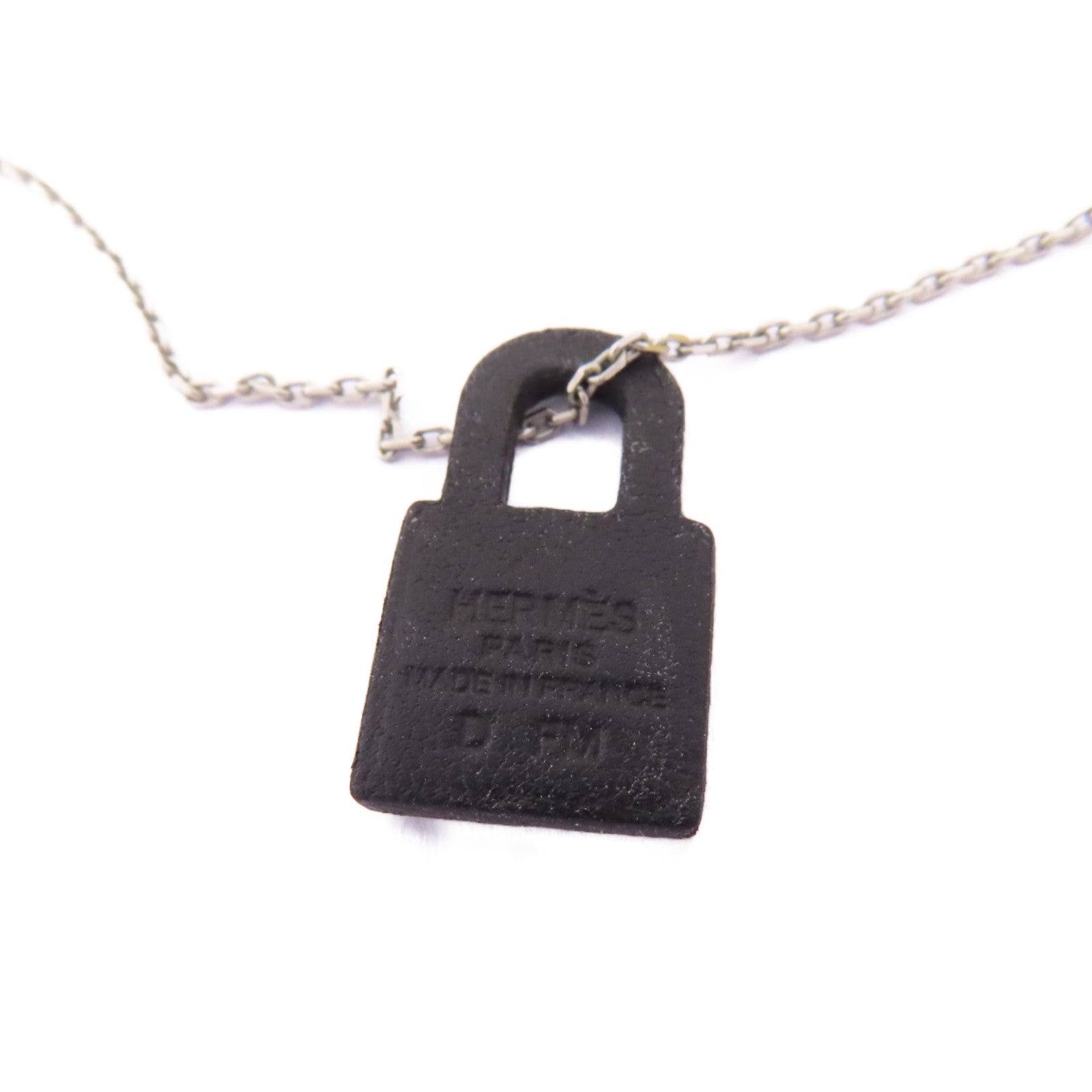 HERMES Swift皮革/金屬O'kelly Necklace項鍊