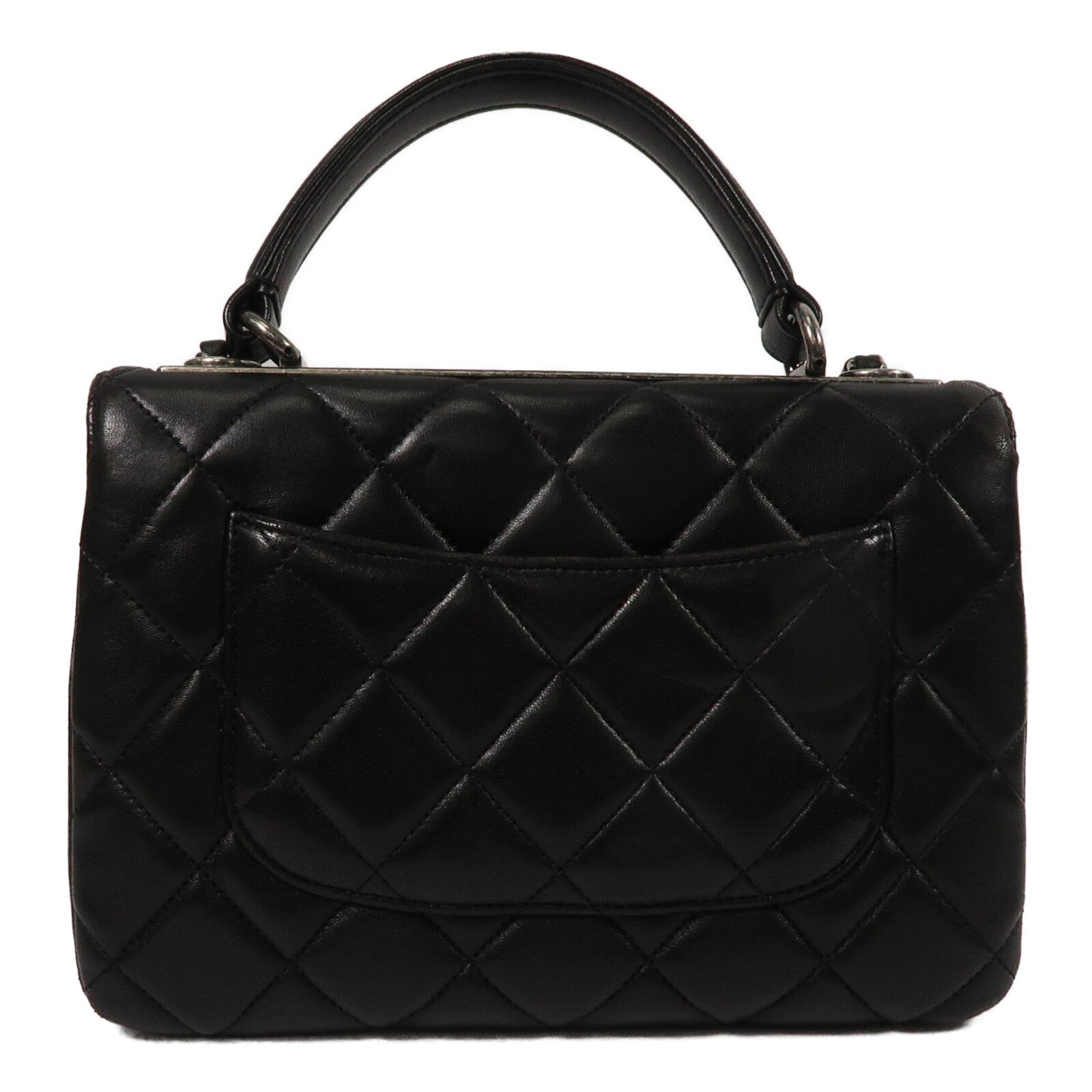 CHANEL 牛皮皮革Trendy CC Top Handle鏈帶手挽肩背兩用袋