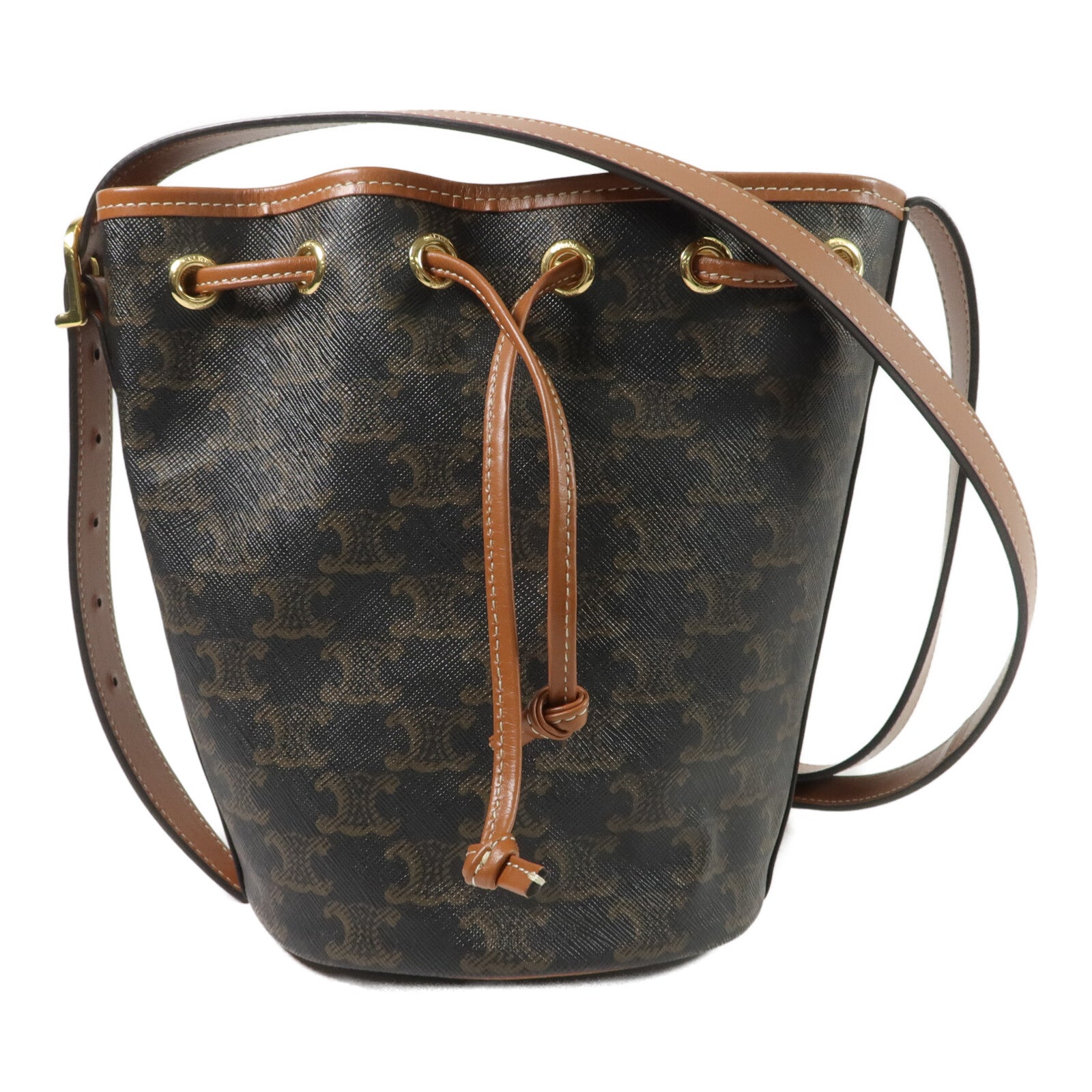 CELINE 塗層帆布Small Drawstring Bag肩背袋