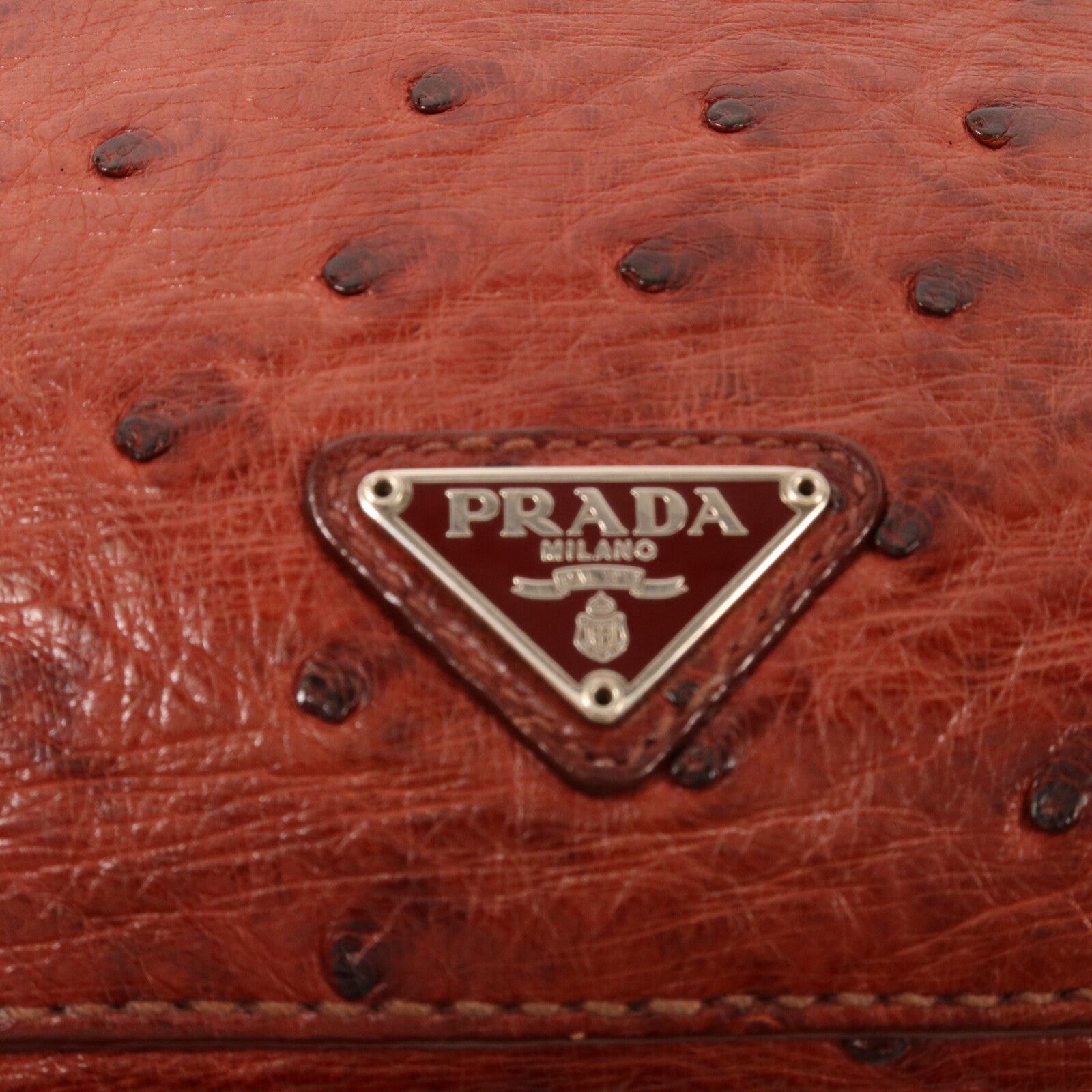 PRADA 鴕鳥皮革Clutch Bag手拿包