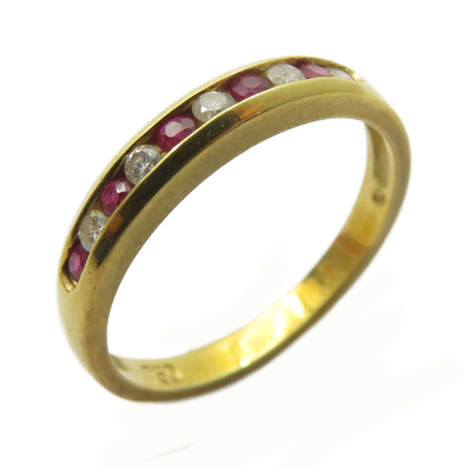 JEWELRY 18K黃金Ruby Ring紅寶石戒指US#6.5