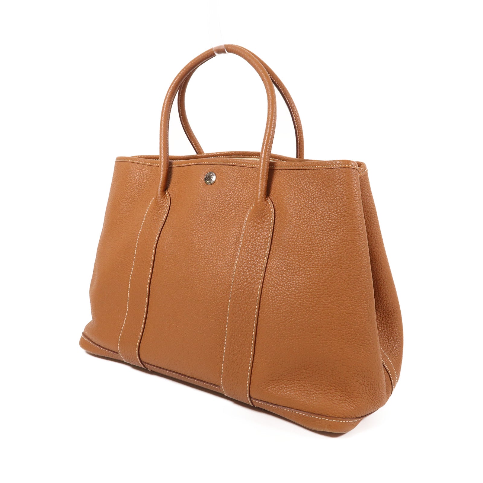 HERMES Negonda皮革Garden Party PM銀扣手挽袋