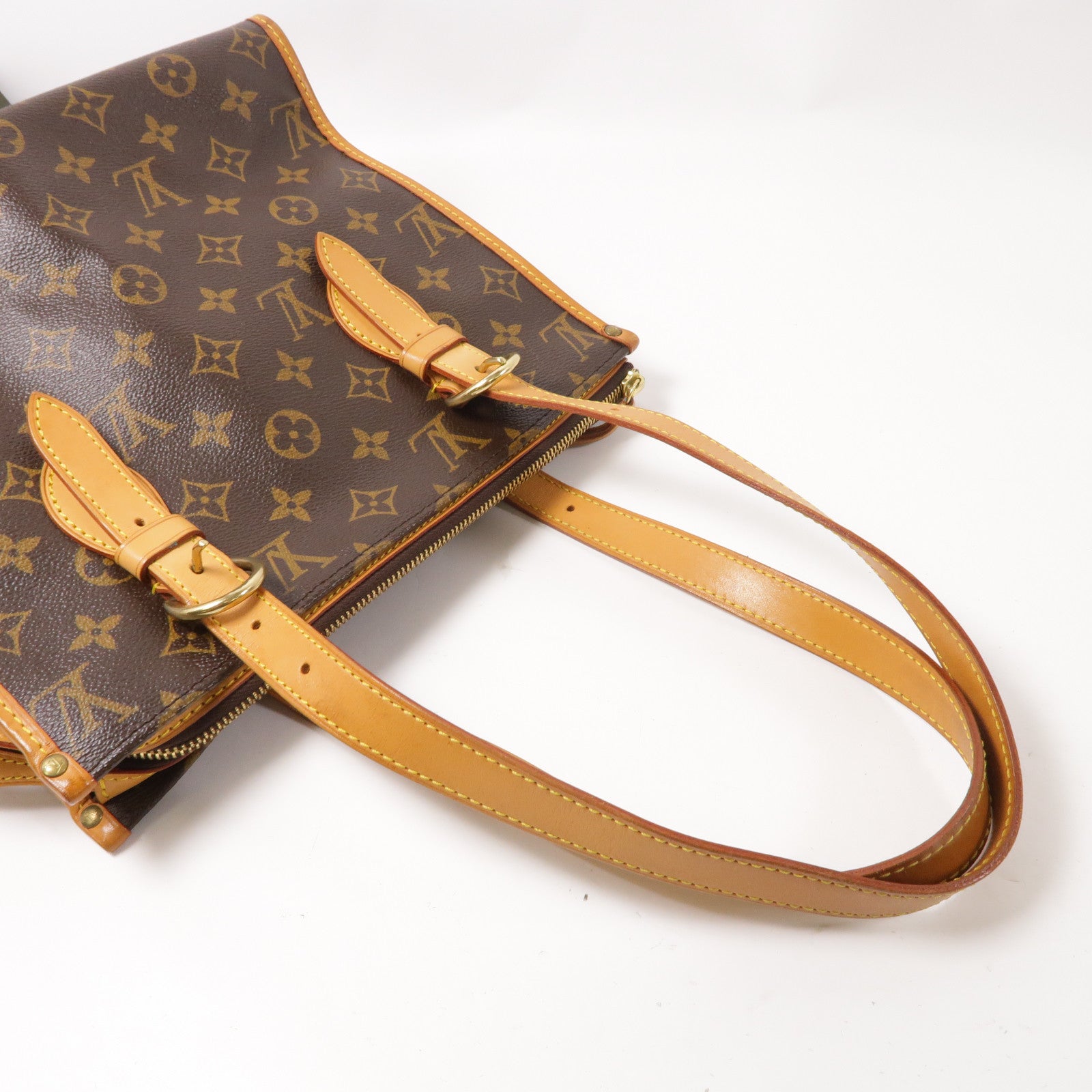 LOUIS VUITTON Monogram Popincourt Haut金扣肩背袋啡色