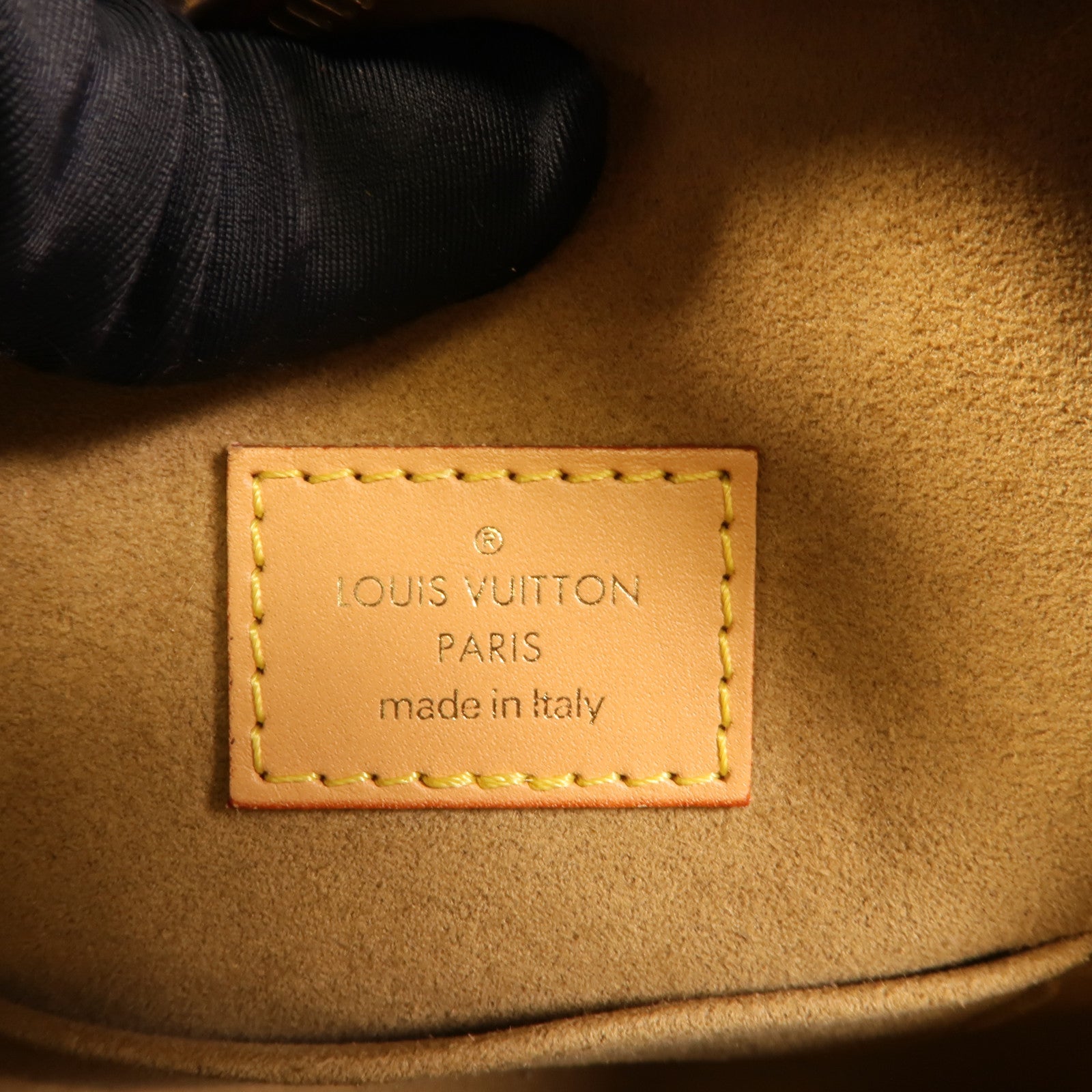 LOUIS VUITTON Monogram Boite Chapeau Souple金扣肩背袋棕色