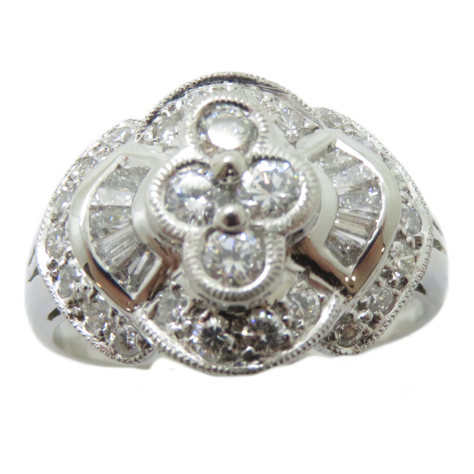 JEWELRY 【激減優惠】PT900鉑金Diamond Ring 1.03ct鑽石戒指US#8.25