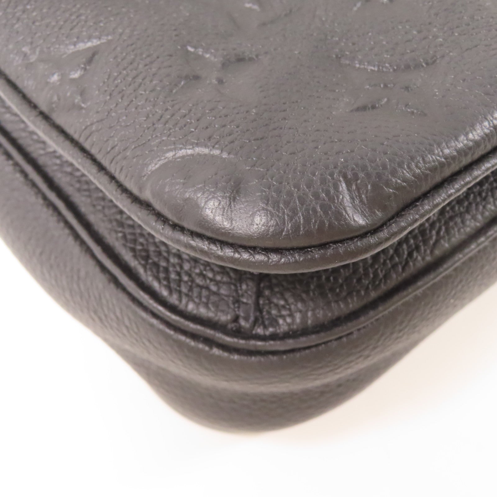 LOUIS VUITTON Monogram Empreirte Pochette Metis金扣手挽肩背兩用袋黑色