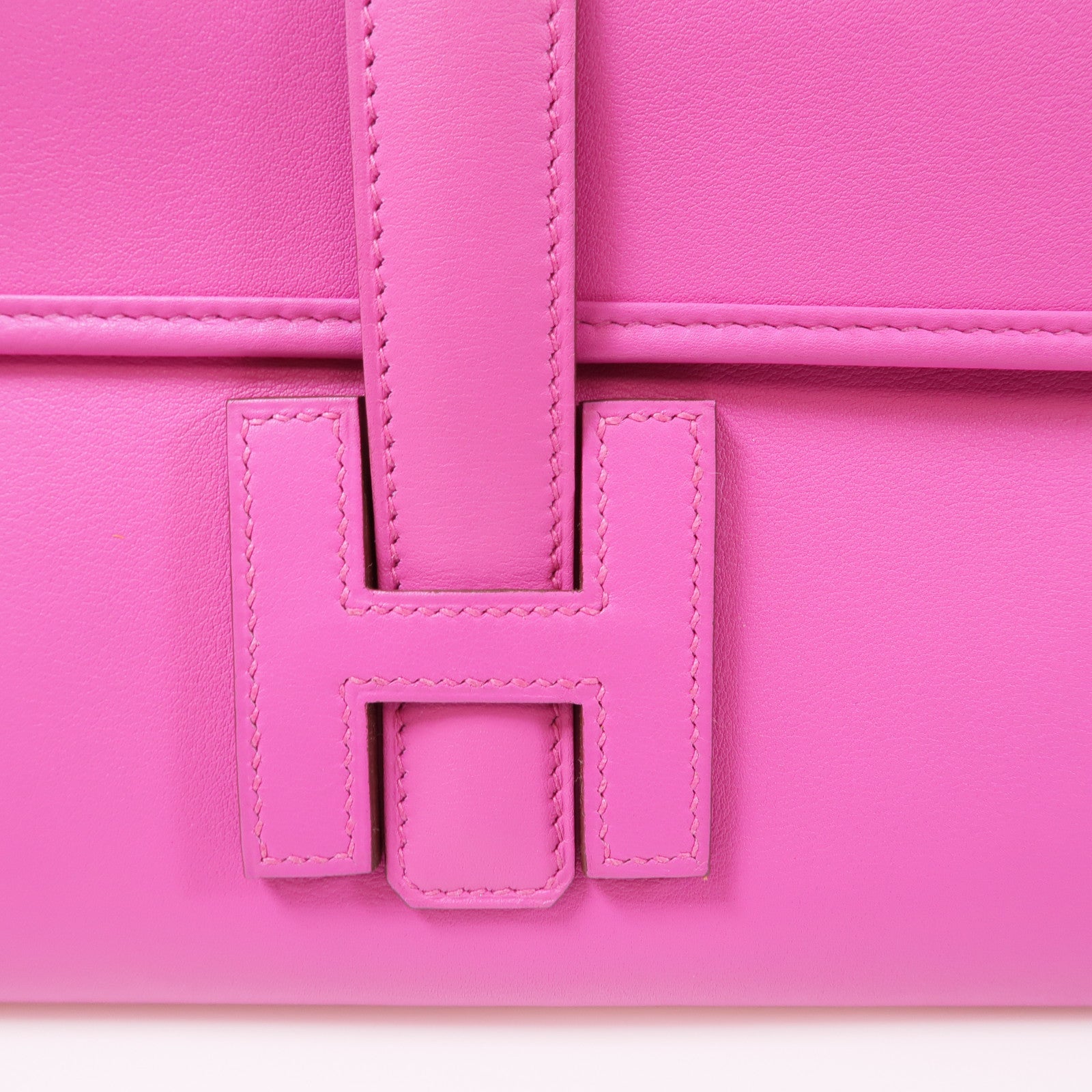 HERMES Swift皮革Jige PM手拿包L3 Rose Purple