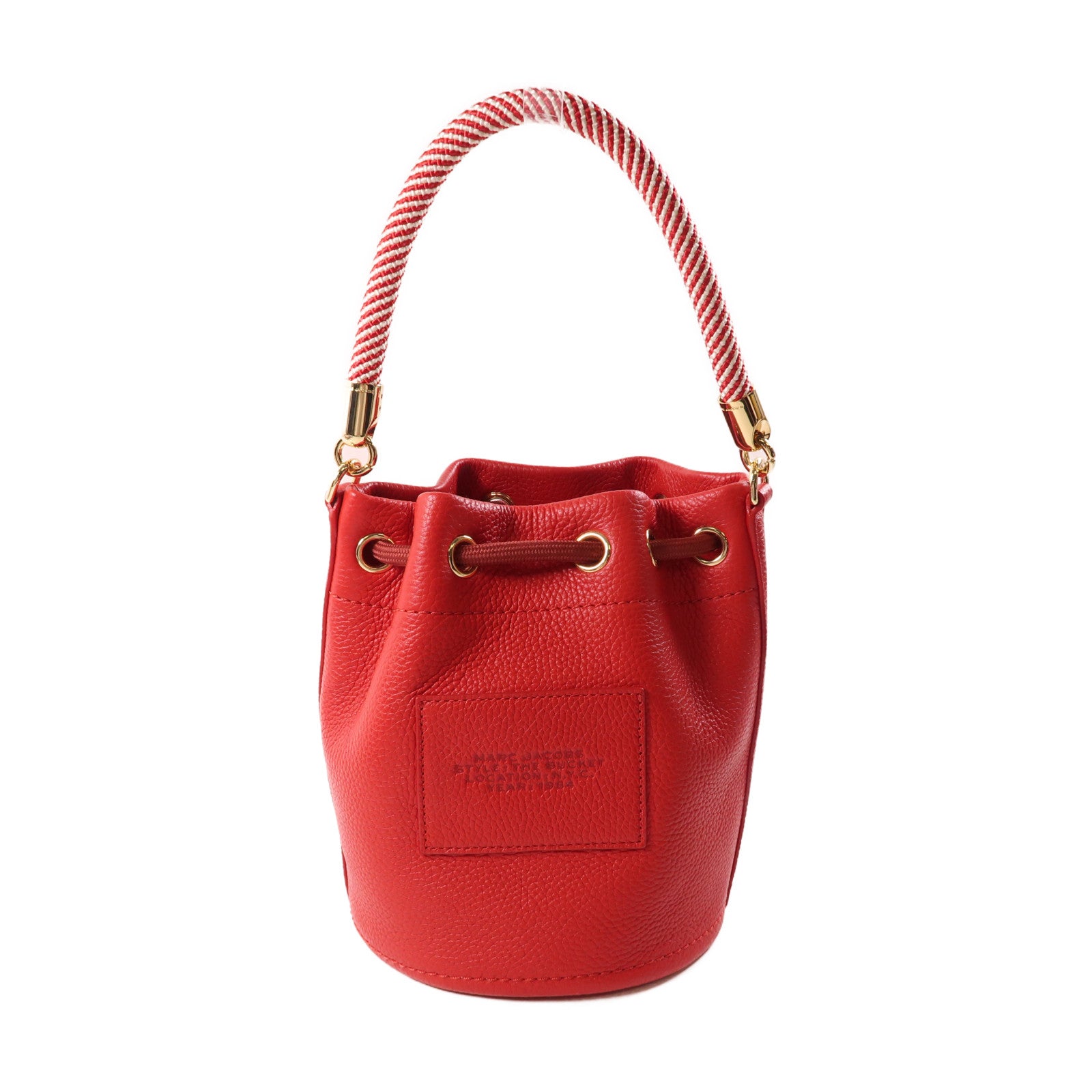 MARC JACOBS 牛皮皮革2 Way Shoulder金扣手挽肩背兩用袋紅色