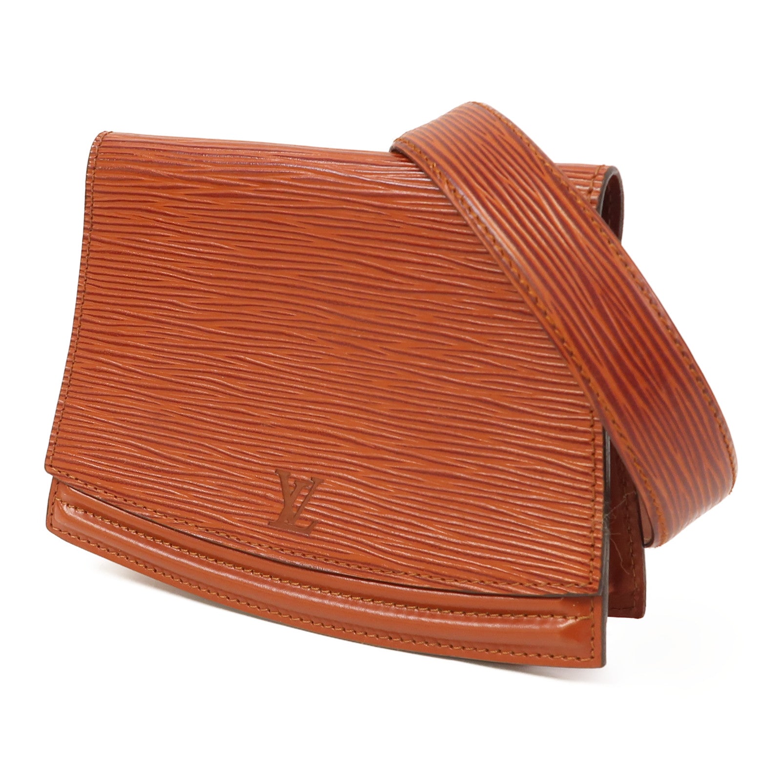 LOUIS VUITTON 【激減優惠】Epi Tilsitt Bum金扣腰包啡色