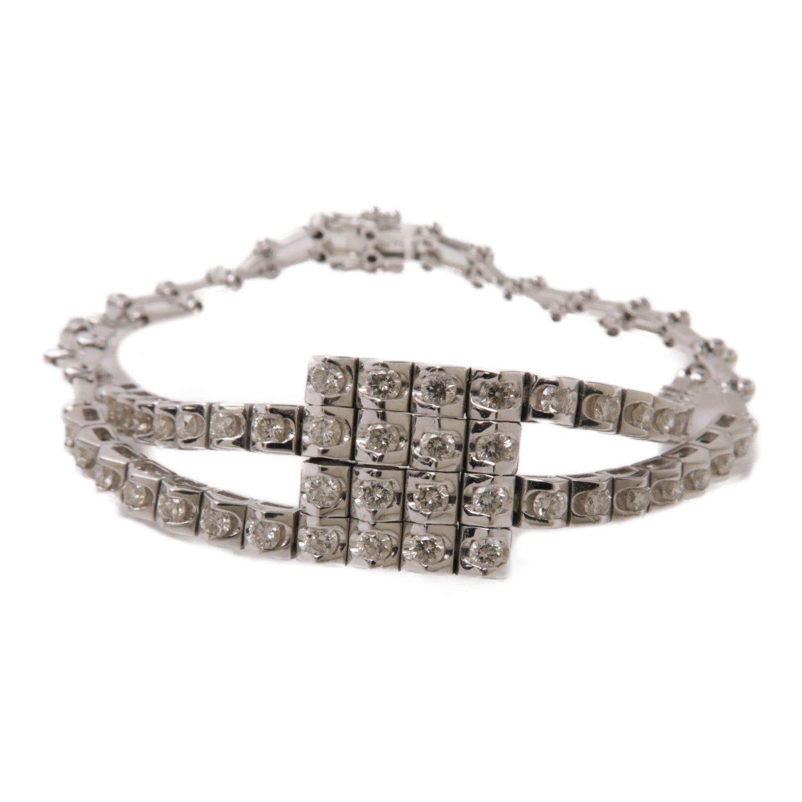 JEWELRY 18K白金Diamond Bracelet鑽石手鏈