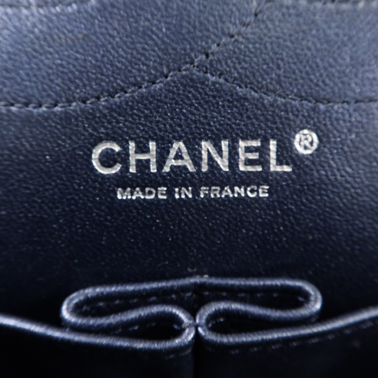 CHANEL 牛皮皮革2.55 Maxi鏈帶肩背袋