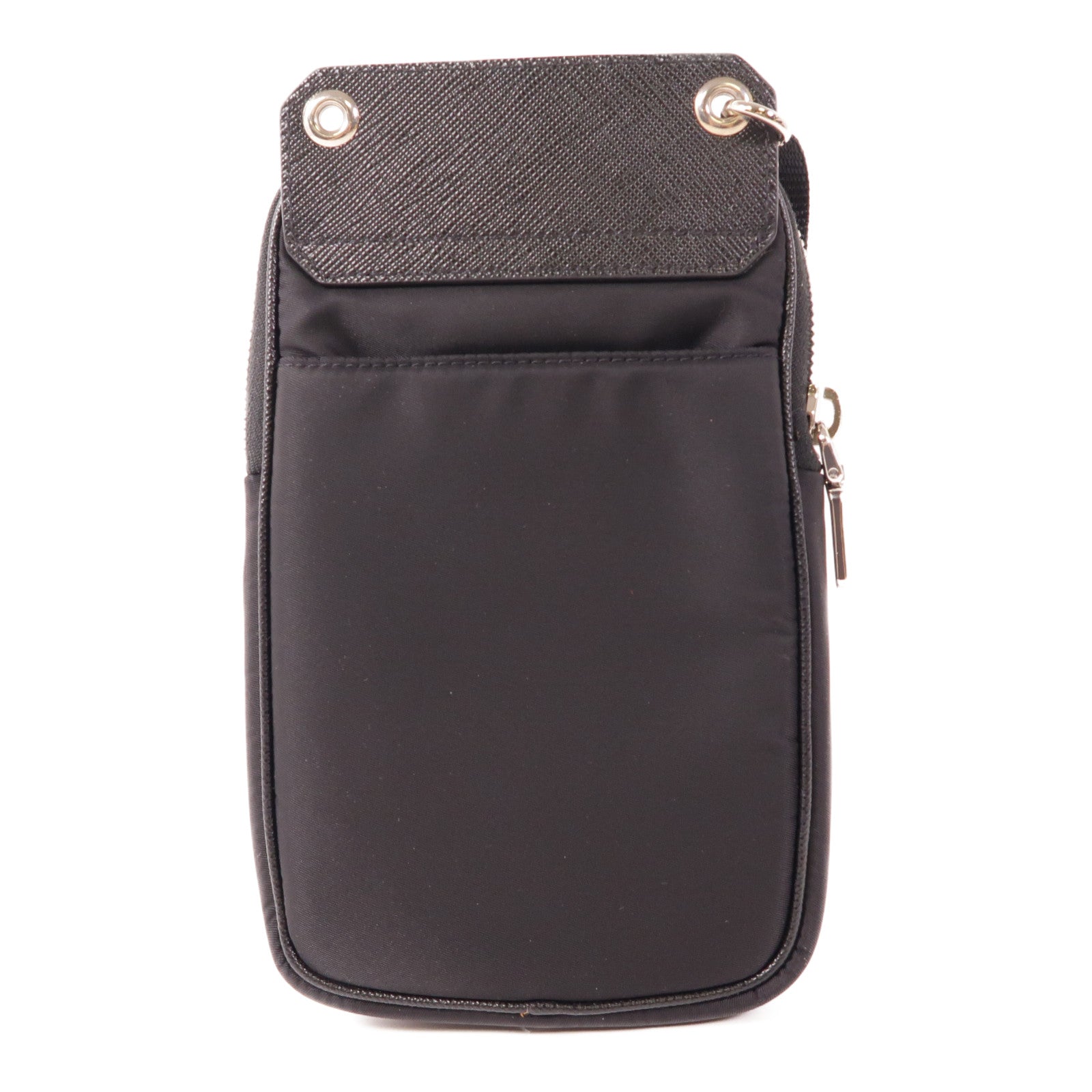 PRADA 尼龍Shoulder Bag銀扣肩背袋