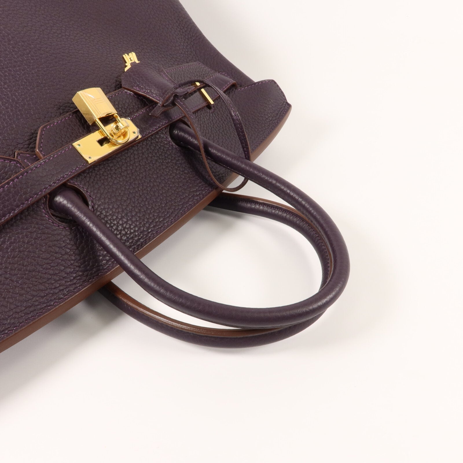 HERMES Togo皮革Birkin 35手挽袋Raisin
