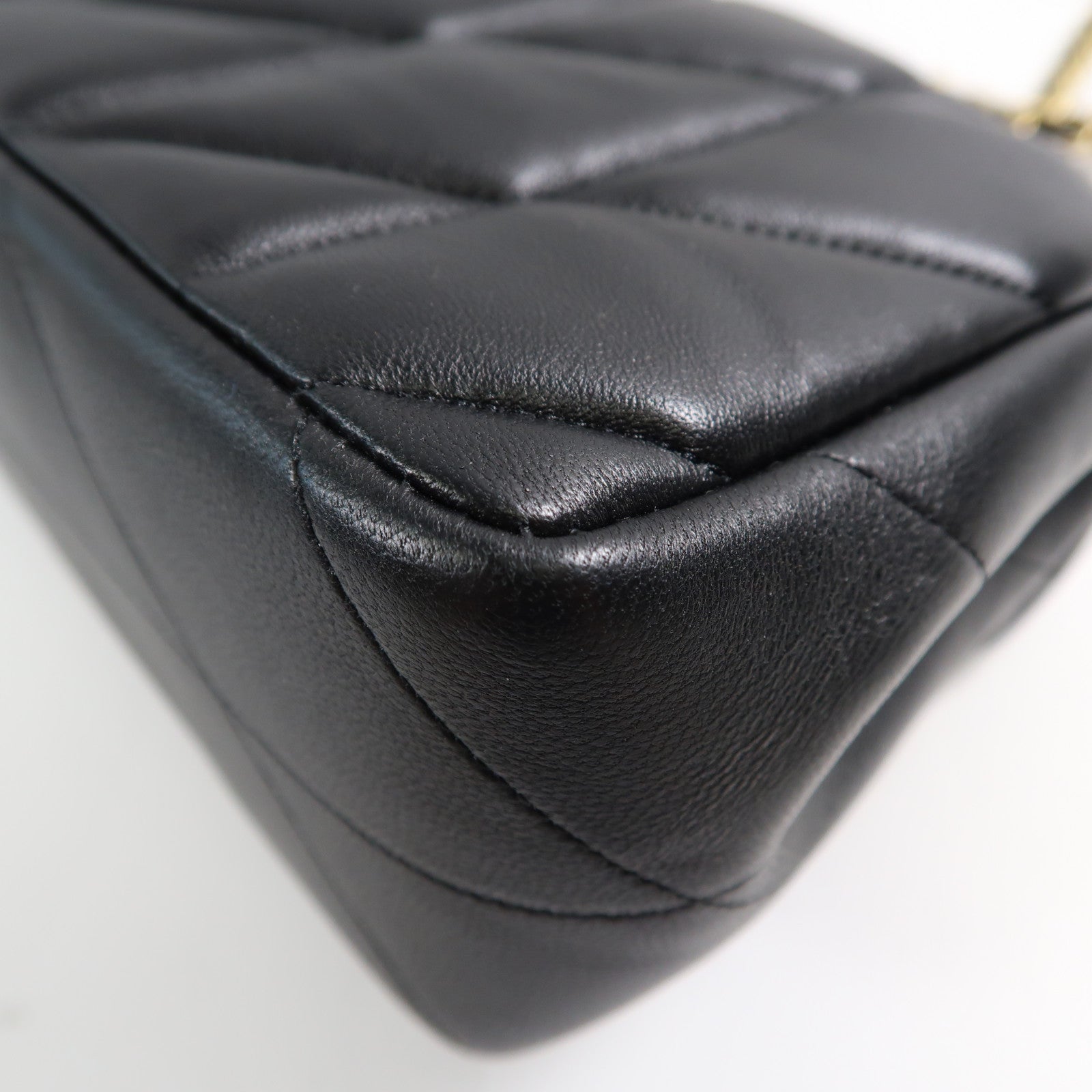 COACH 羊皮皮革Shoulder Bag金扣鏈帶肩背袋