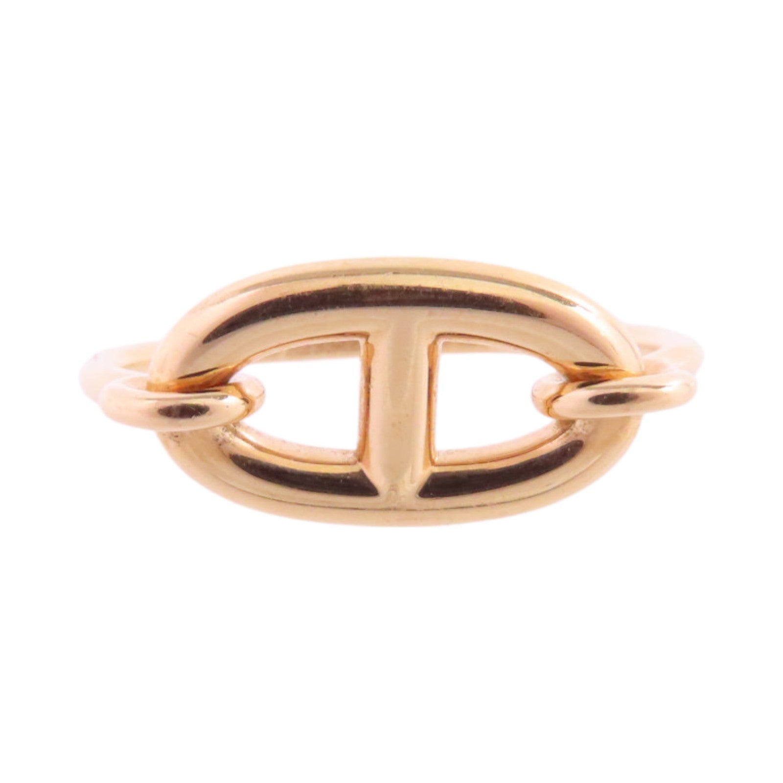 HERMES 18K玫瑰金Farandole Gold Ring戒指#49/US#5