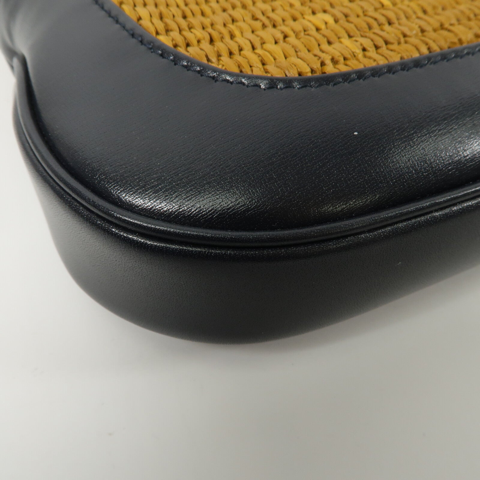 GUCCI Raffia/牛皮皮革Jackie 1961 Small肩背袋